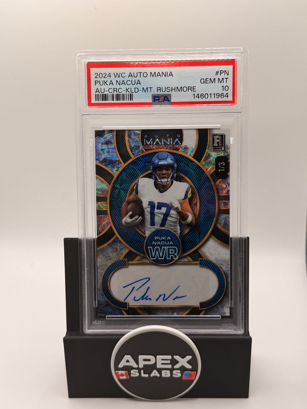 2024 Wild Card Auto Mania American Football Hobby Autographs Puka Nacua pop 1 /3