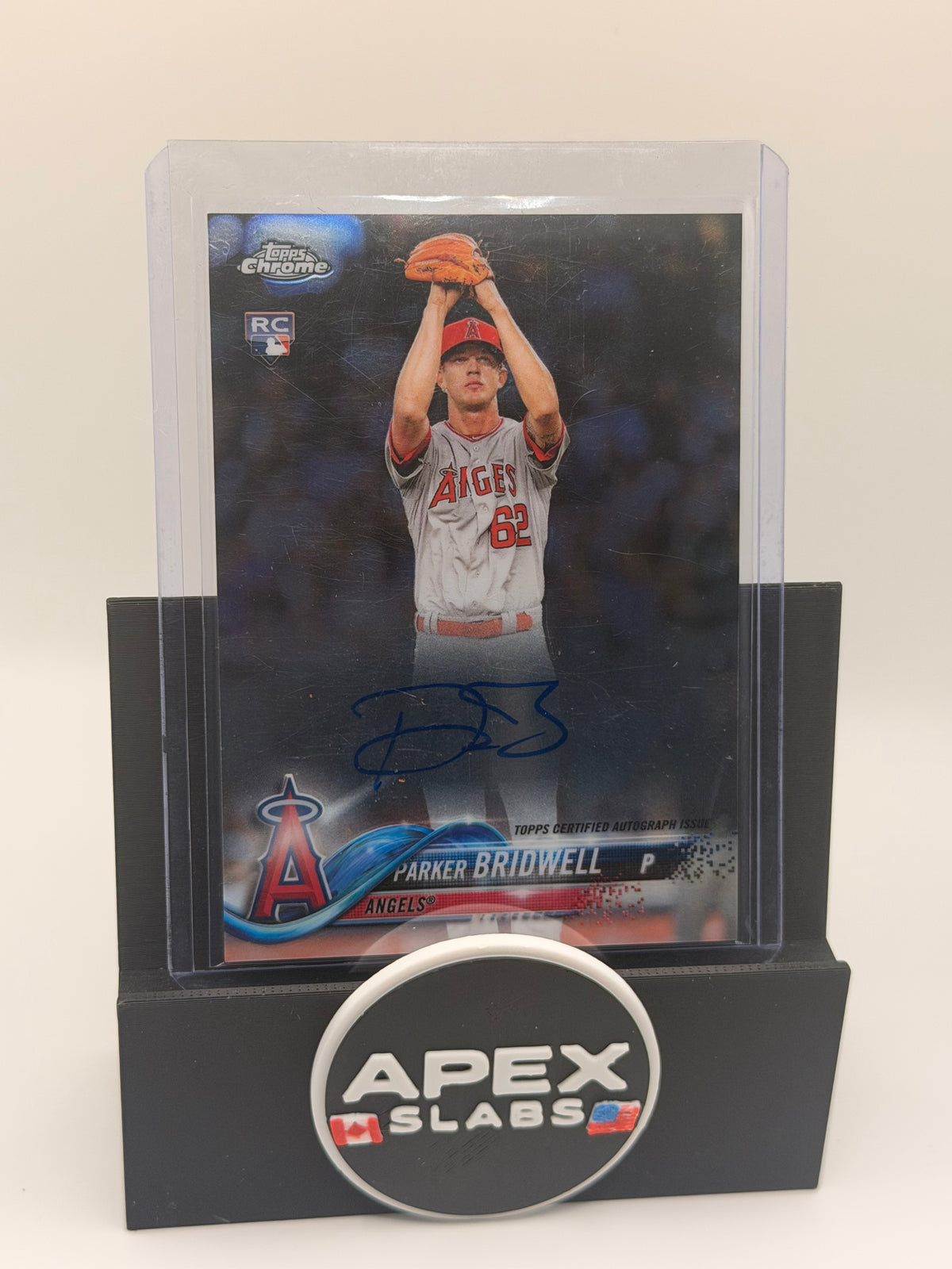 2018 Topps Chrome Rookie Parker Bridwell RC Auto