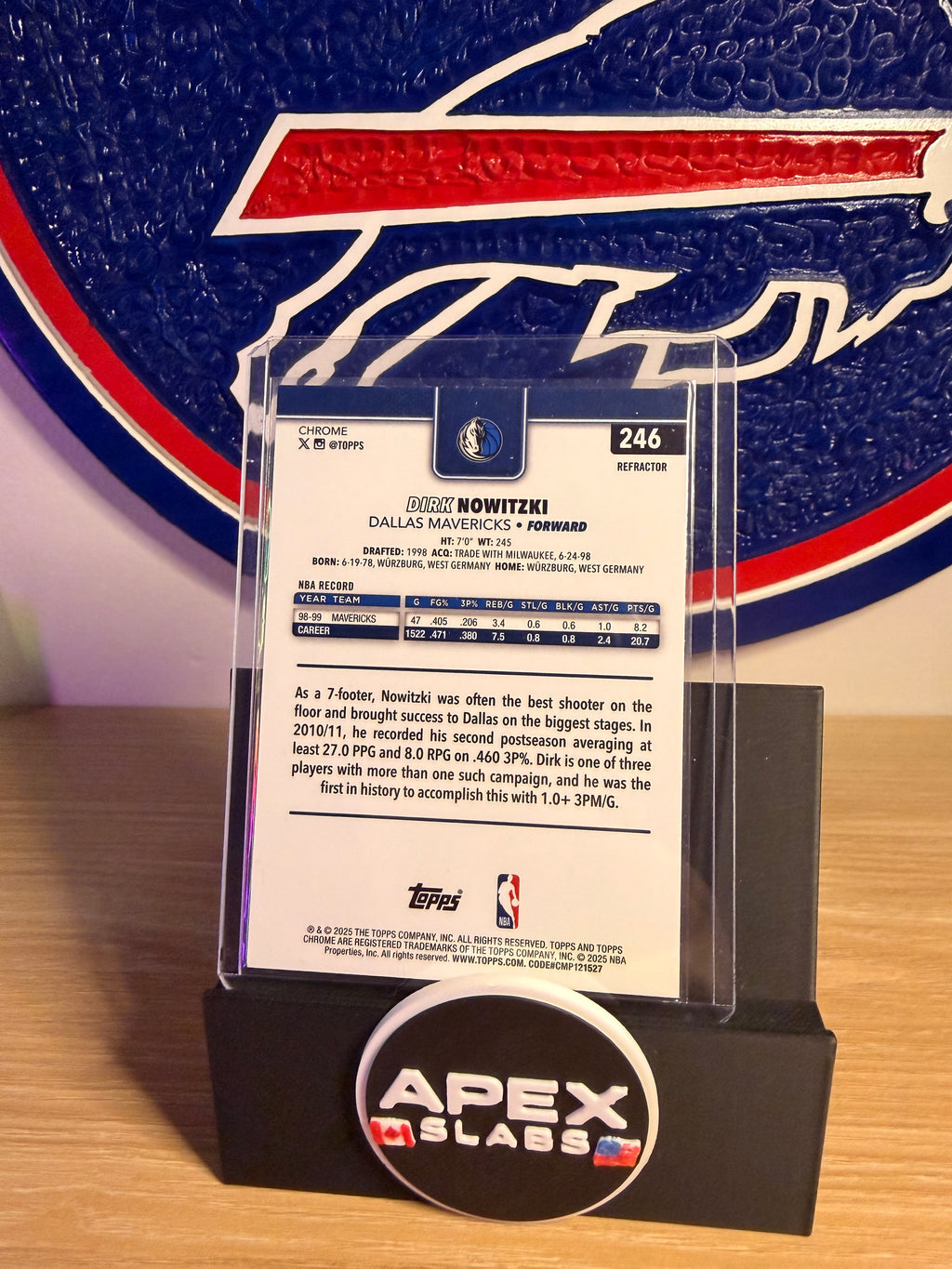 Dirk nowitzki #246 topps chrome