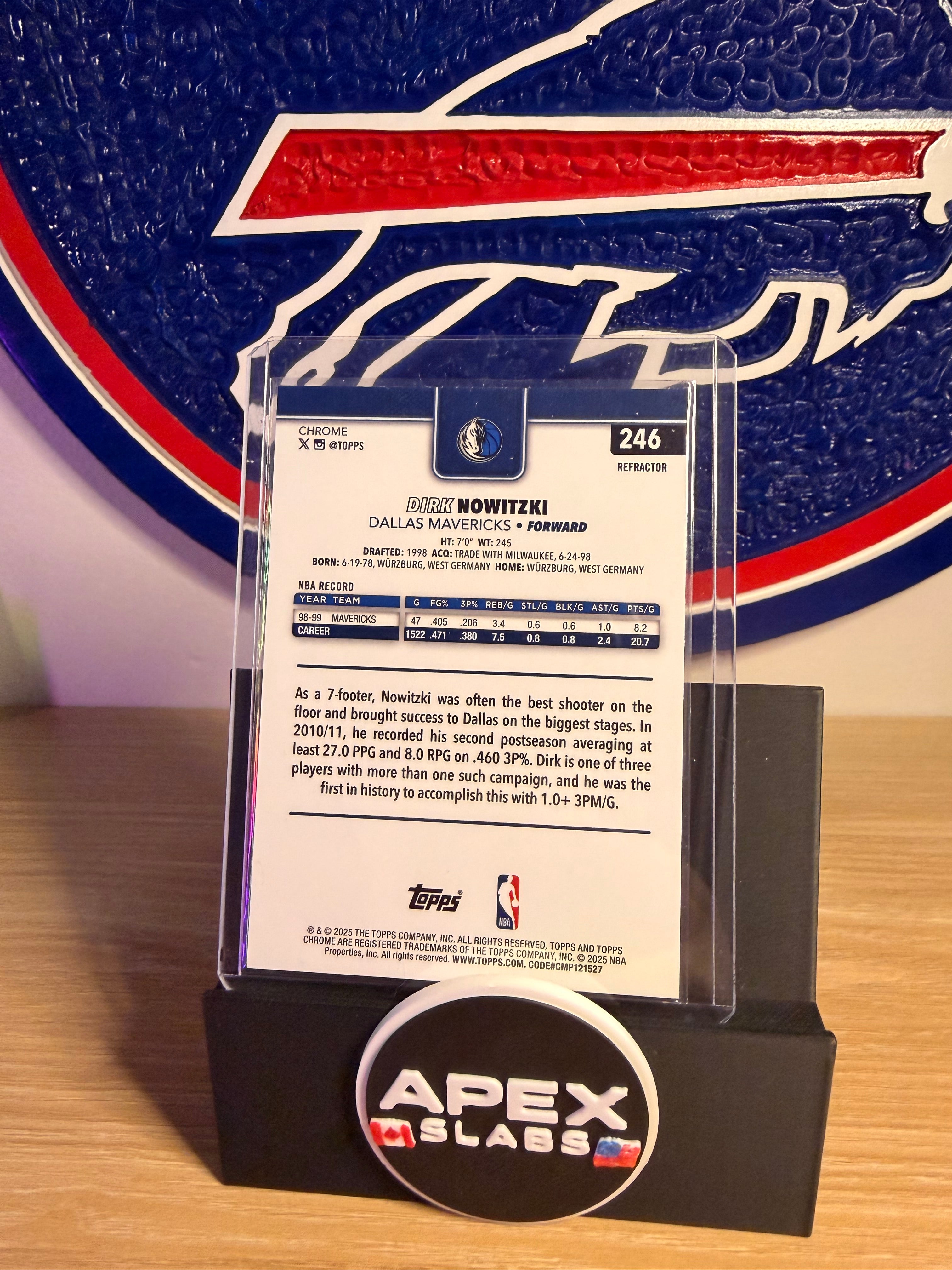 Dirk nowitzki #246 topps chrome
