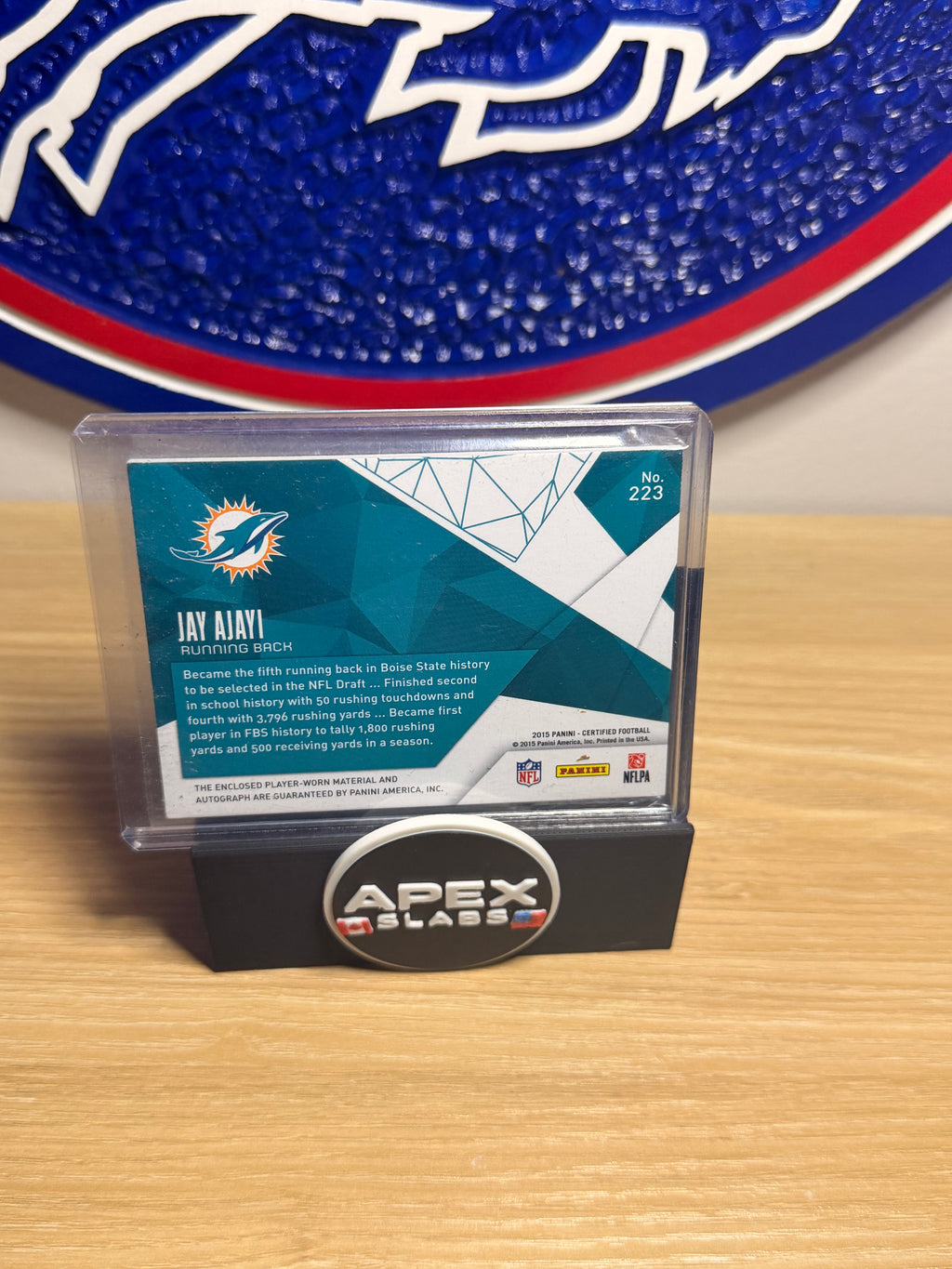 Jay Ajayi 2015 Panini Certified Rookie Patch Auto #223 /299