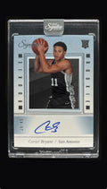 2025-26 Carter Bryant Panini Signature Series Rookie Auto RC Spurs /49