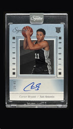 2025-26 Carter Bryant Panini Signature Series Rookie Auto RC Spurs /49