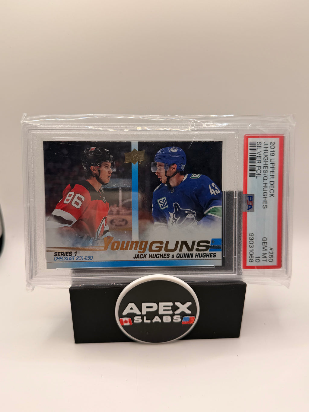 2019 Upper Deck J.hughes/q.hughes #250 psa 10
