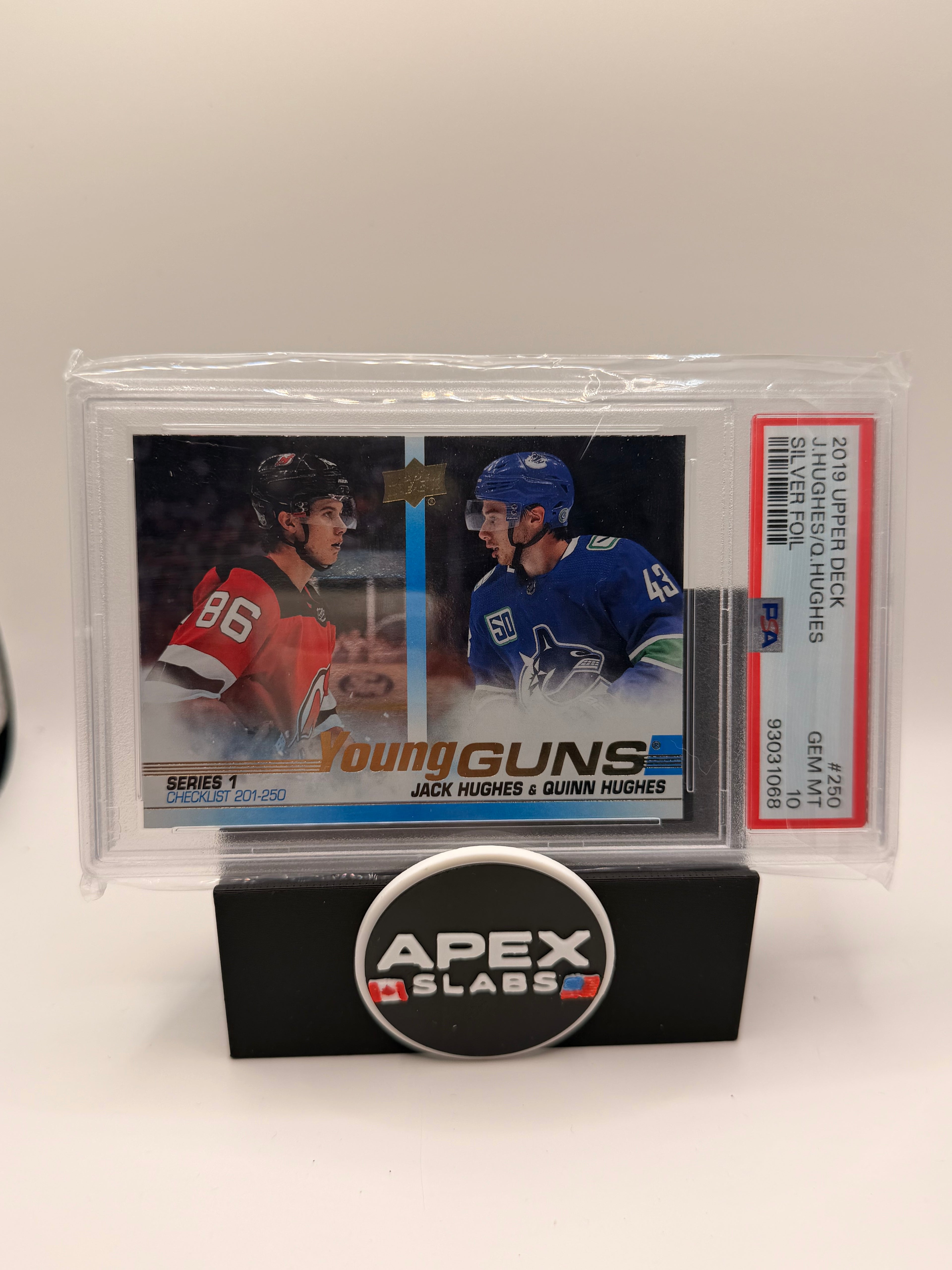 2019 Upper Deck J.hughes/q.hughes #250 psa 10