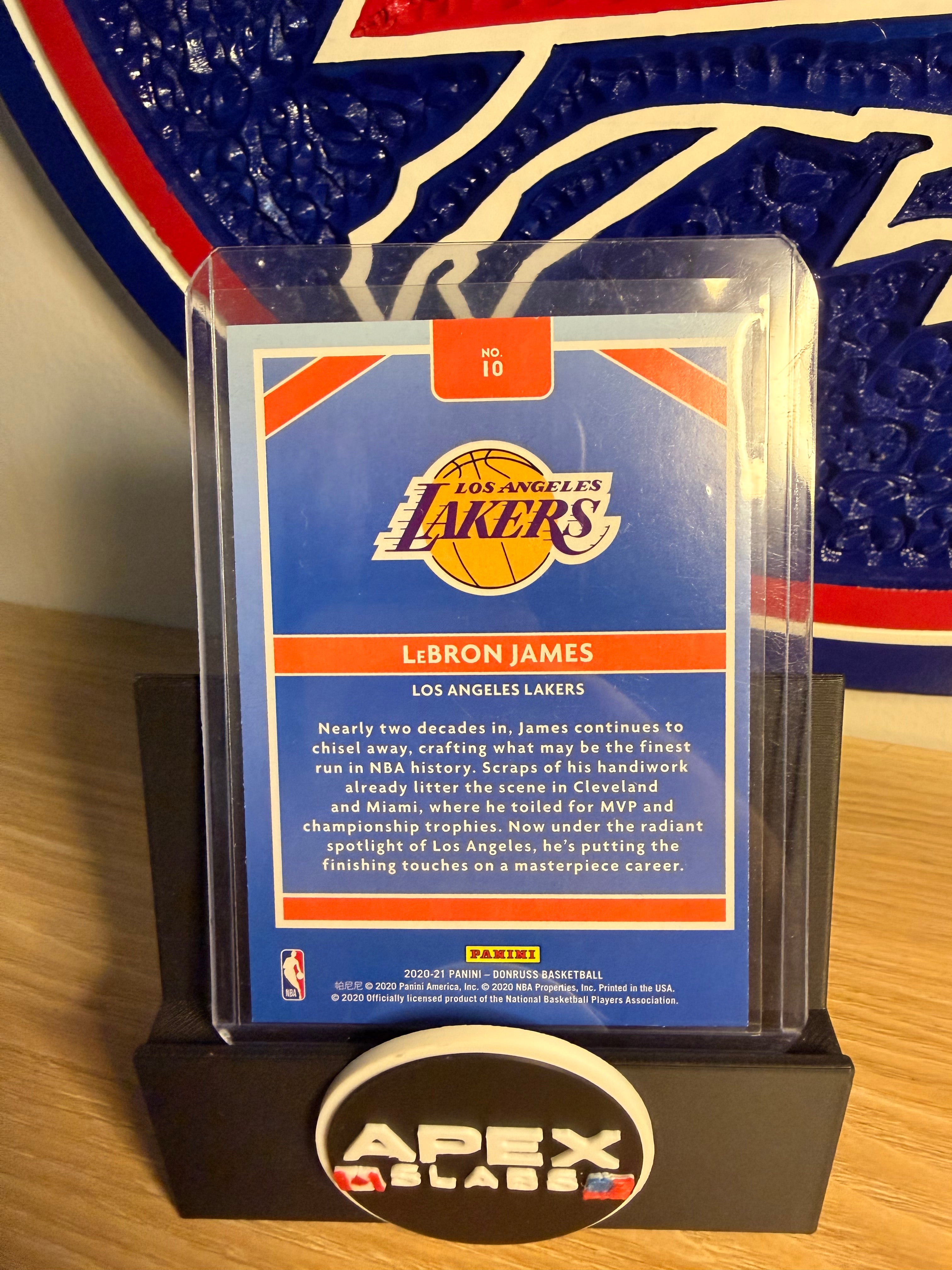 2020-21 Panini Donruss #10 LeBron James Craftsmen Lakers PWE