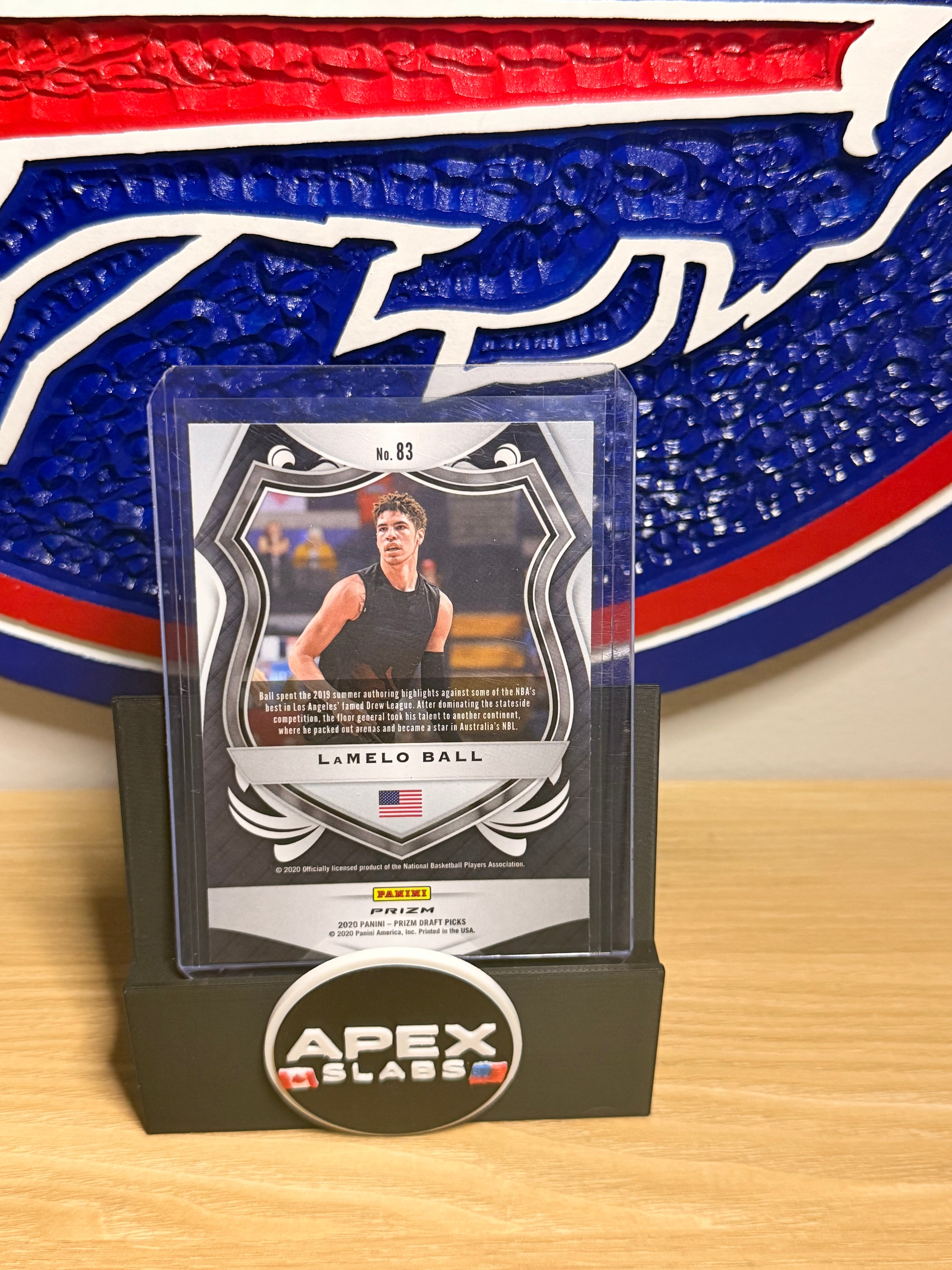 LaMelo Ball 2020 Panini Prizm Draft Picks Crusade Green RC #83