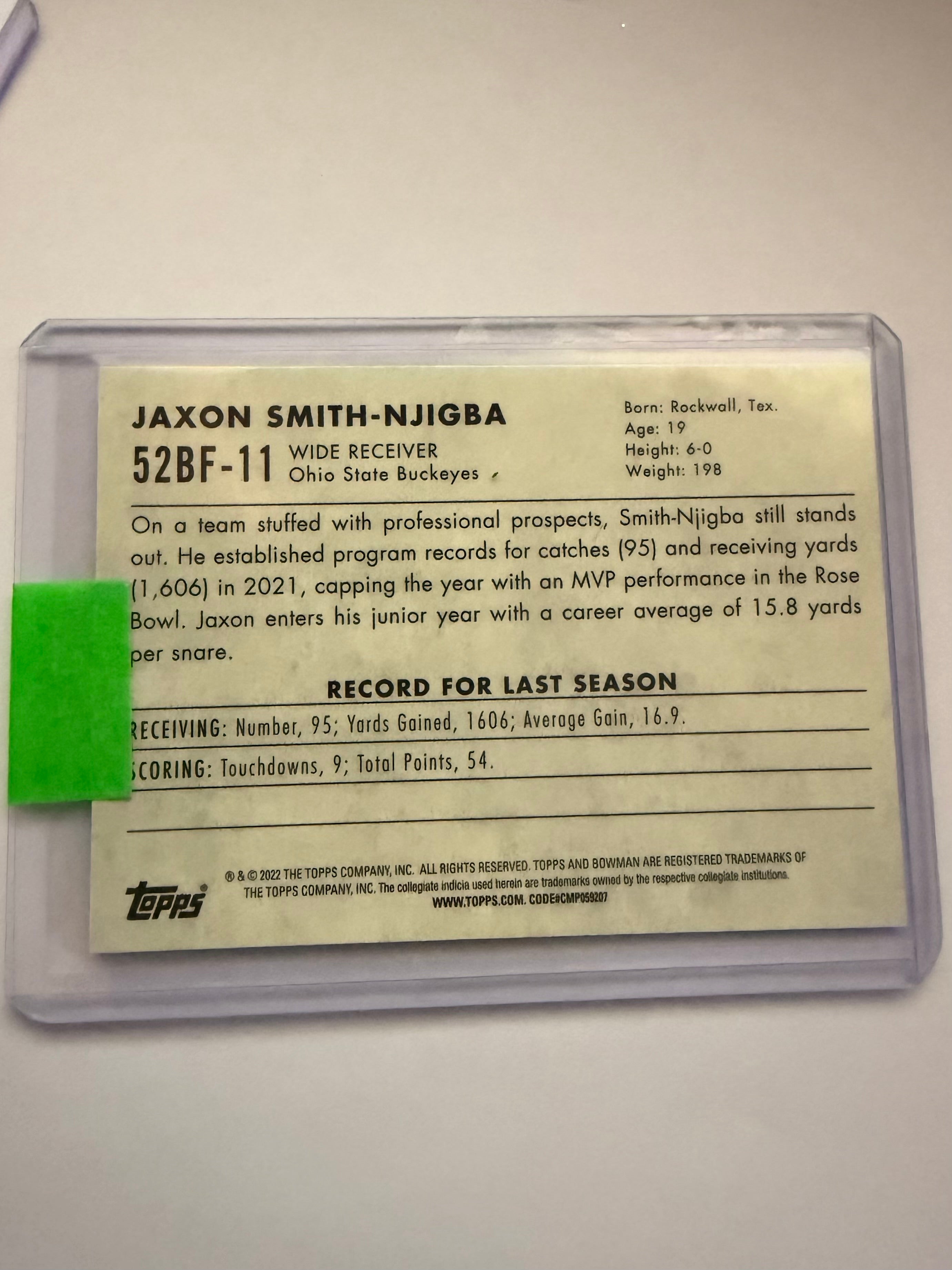 Gibbs Jsn Ohio state and Alabama