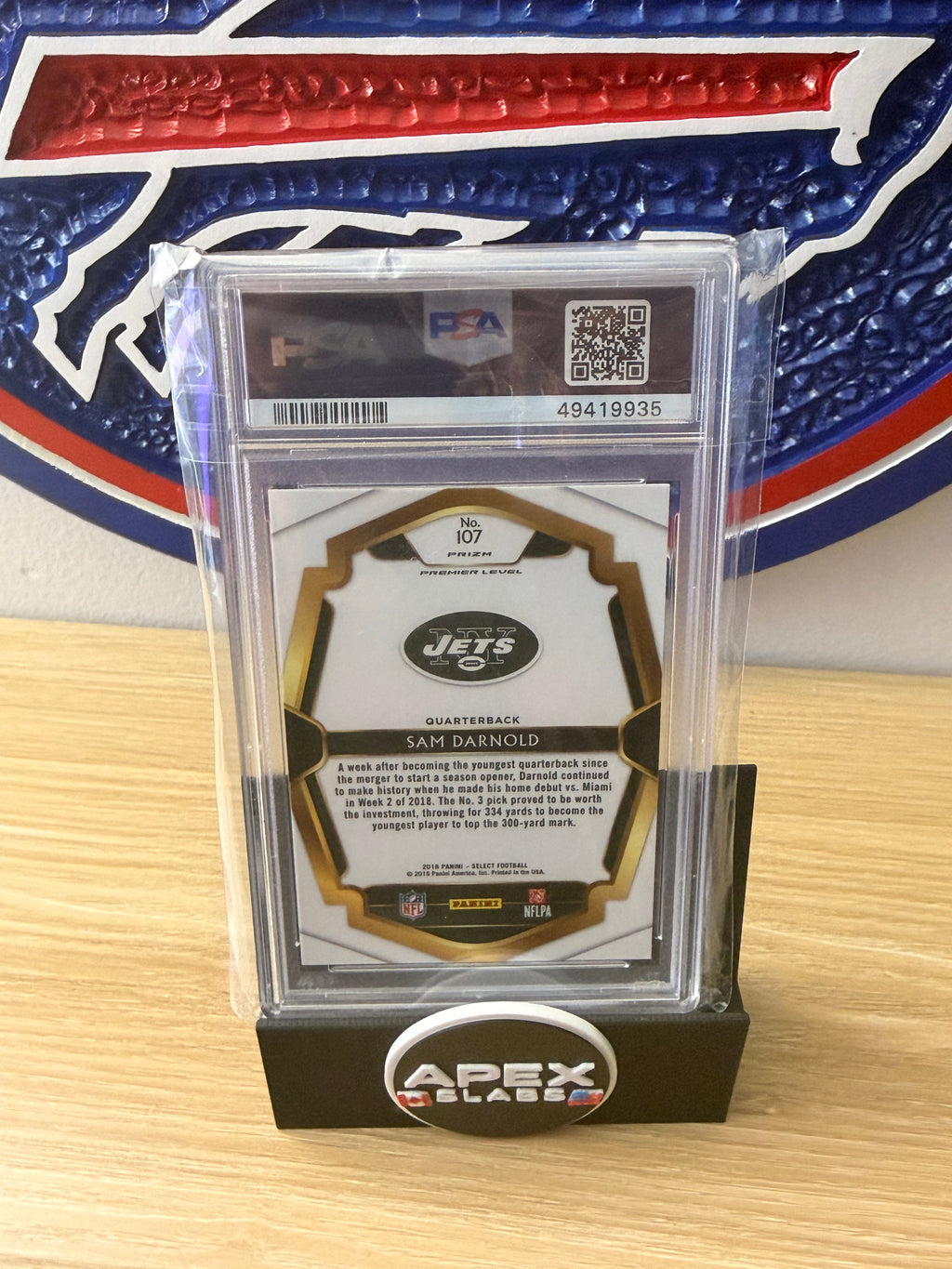 Psa 10 Sam Darnold Prizm Argent