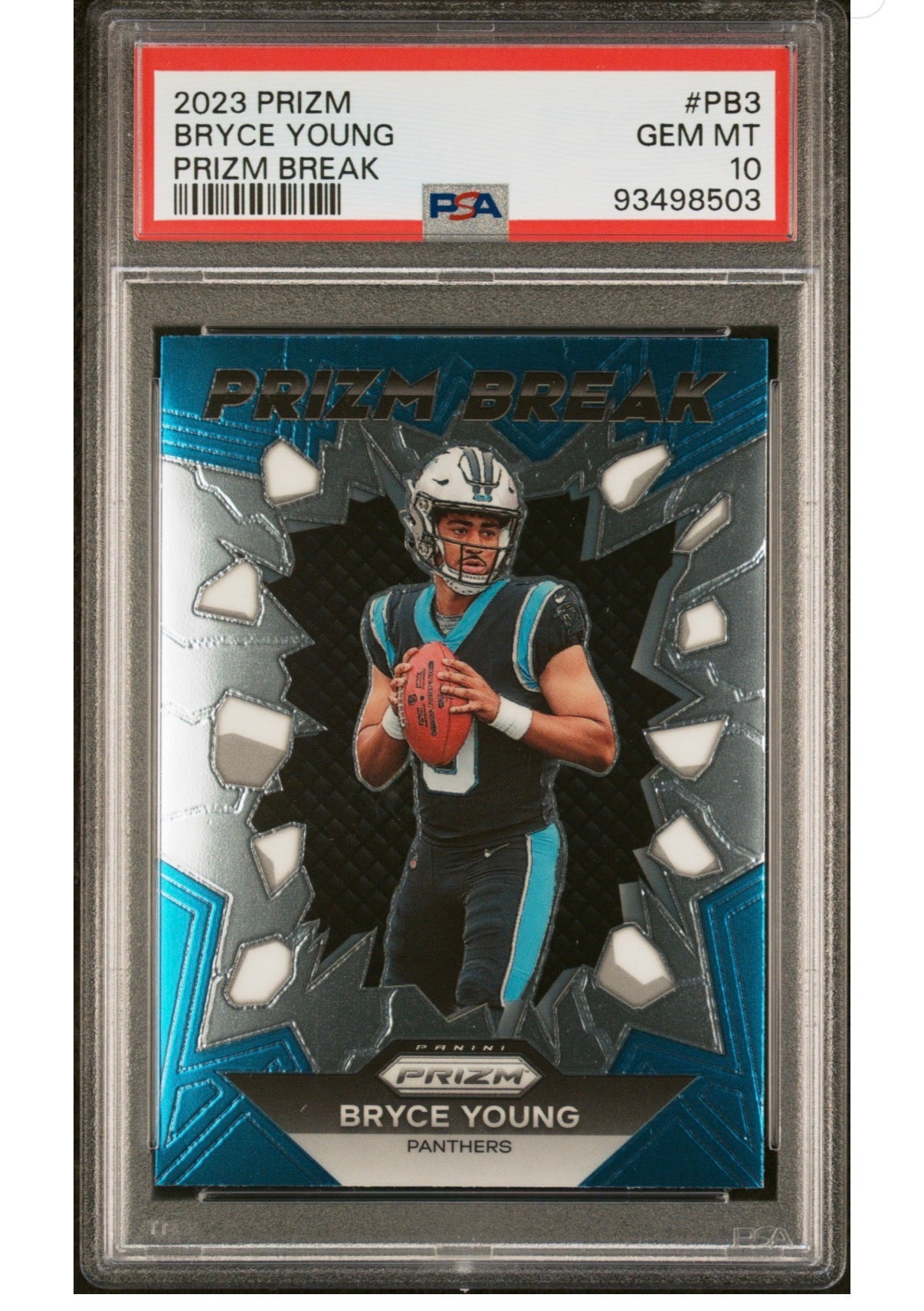 2023 Panini Prizm Bryce Young Prizm Break #PB-3 Carolina Panthers