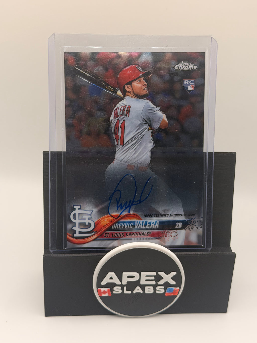 2018 Topps Chrome Breyvic Valera Rookie Autographs