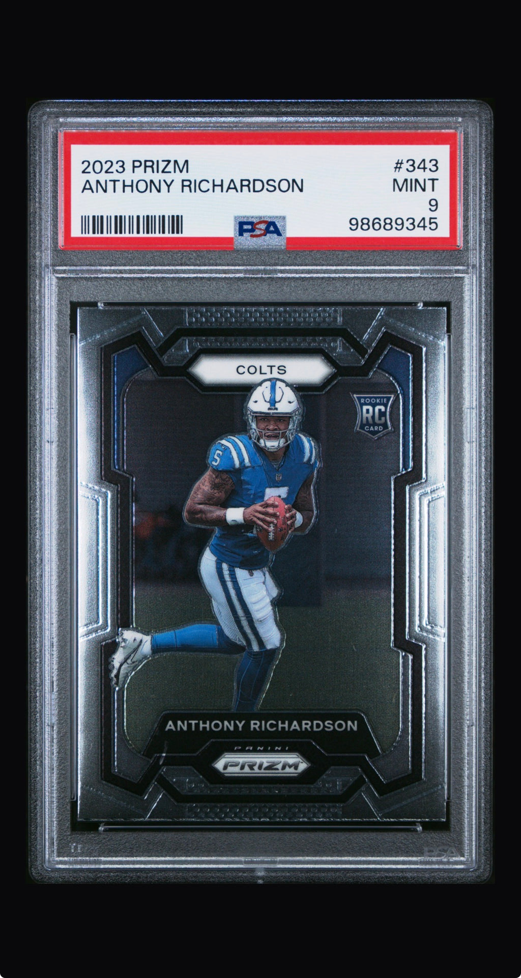 2023 Panini Prizm Anthony Richardson #343 PSA 9