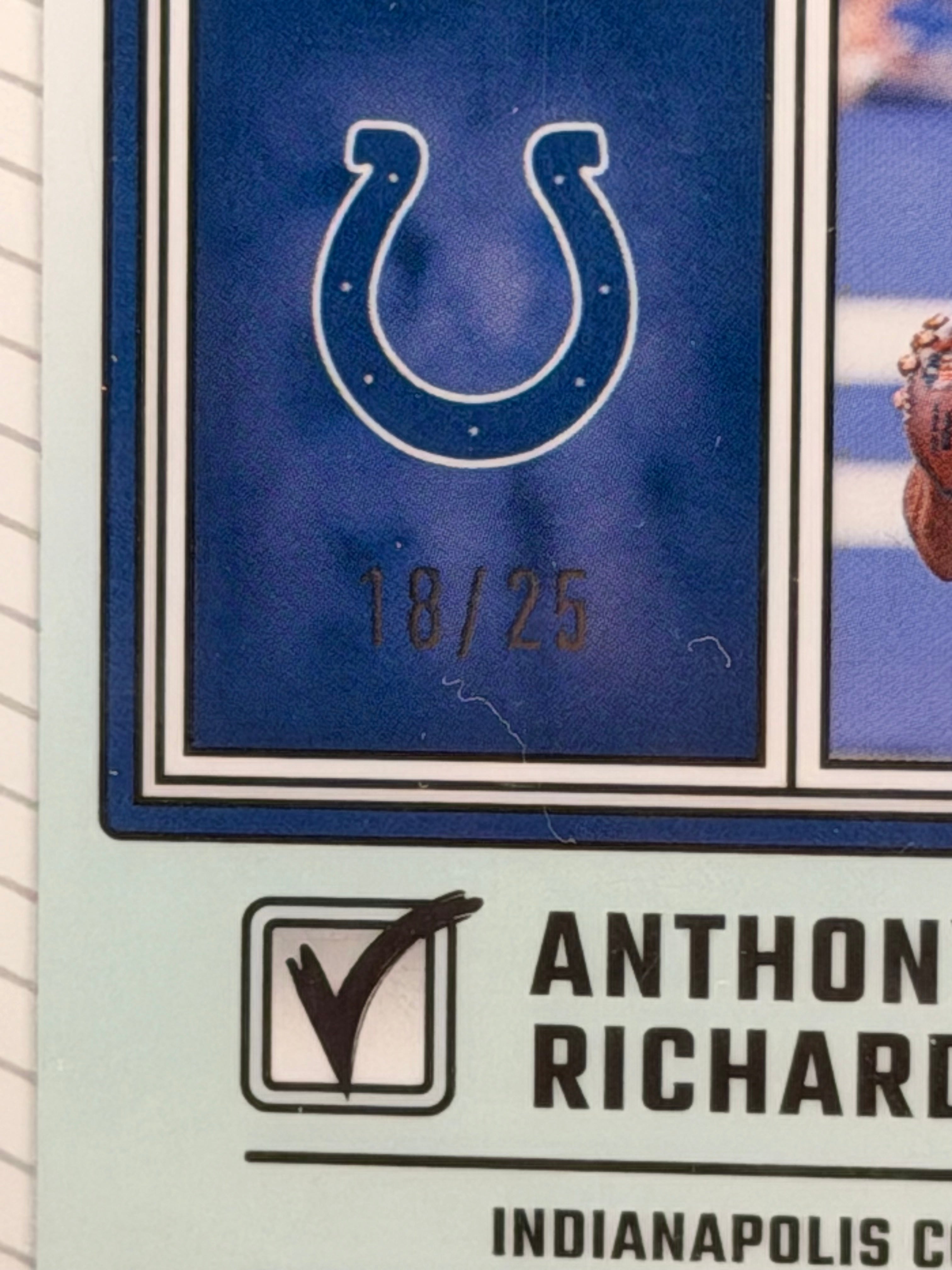 2023 Panini Donruss Optic Passing Grade Anthony Richardson /25