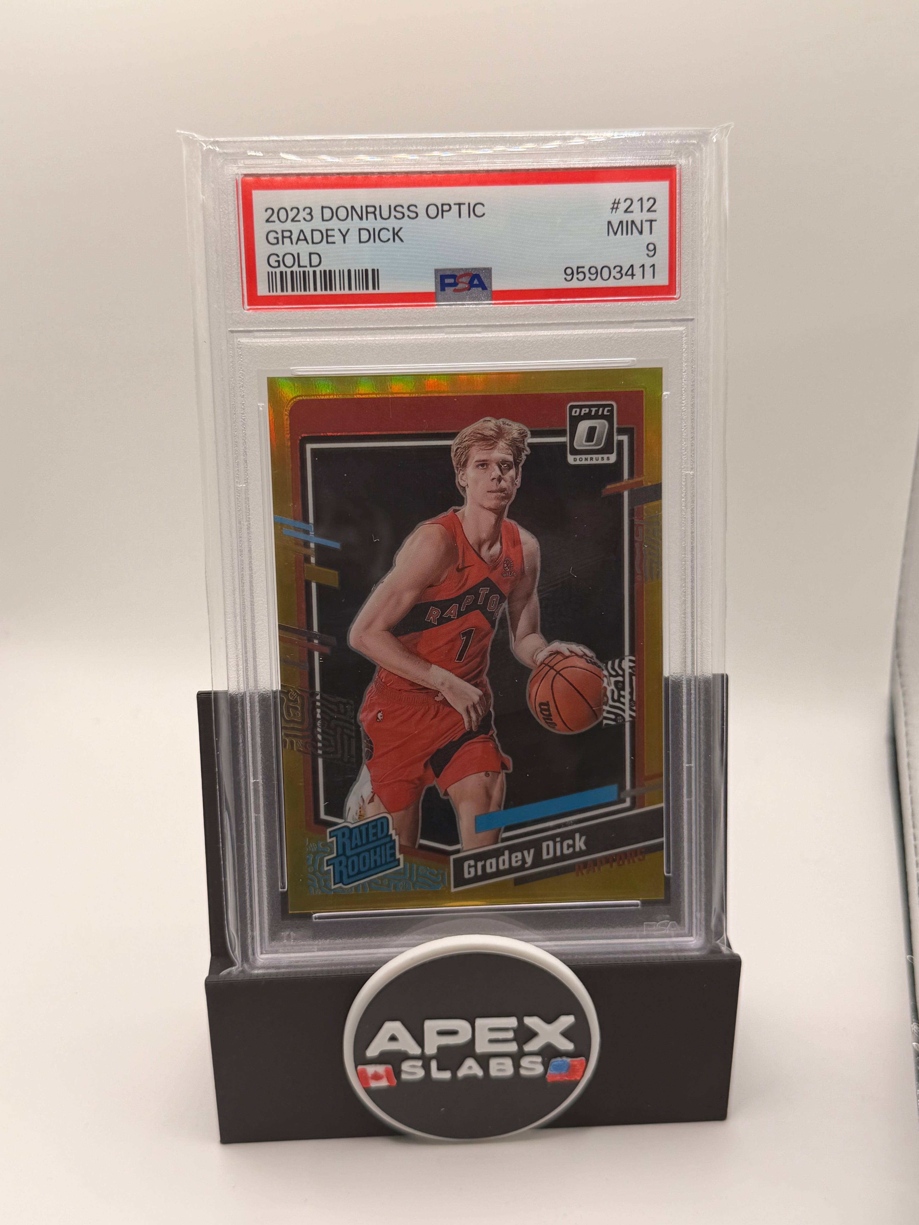 2023 Panini Donruss Optic Gradey Dick gold /10