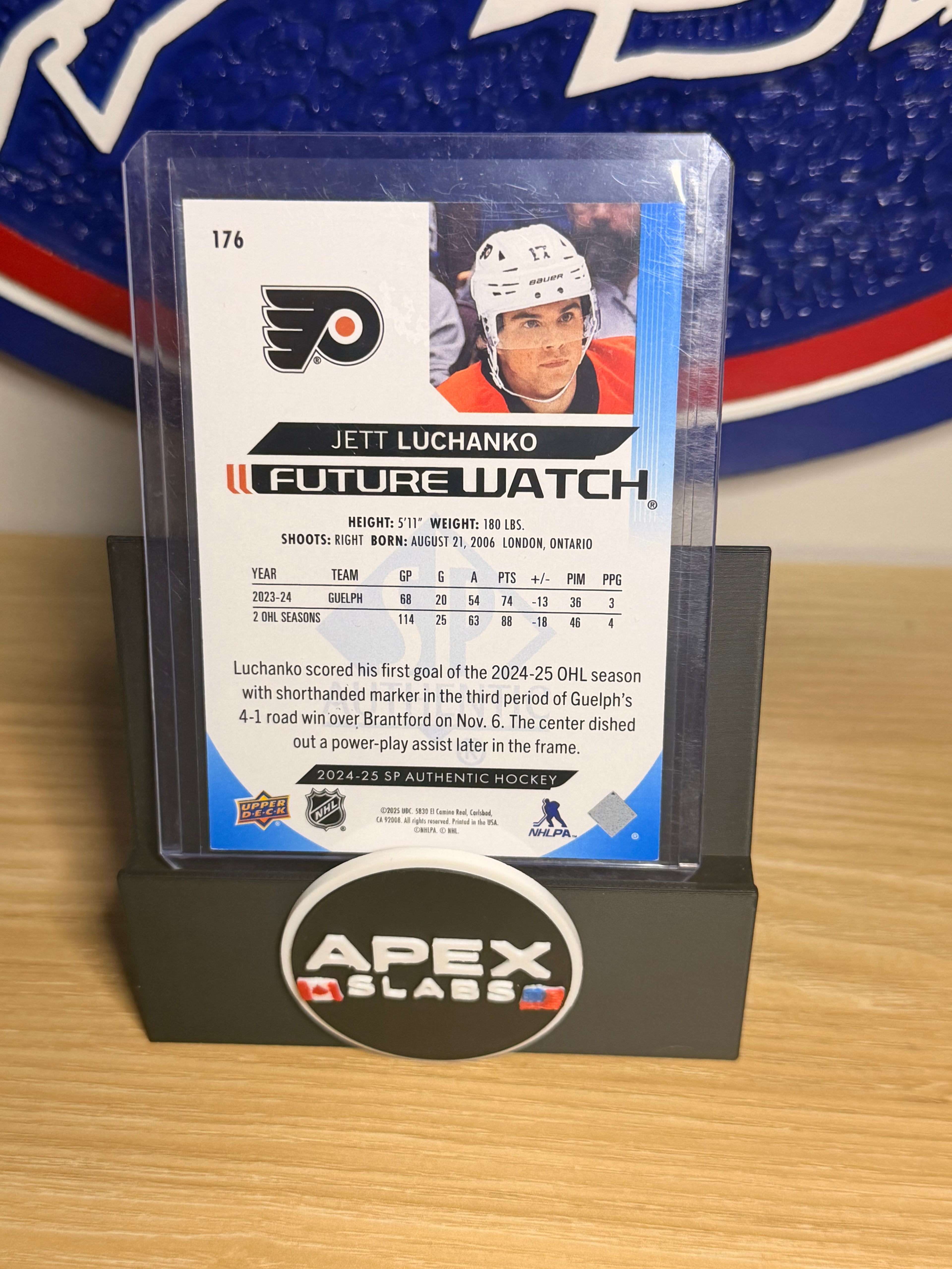 Jett Luchanko 2024-25 SP Authentic Future Watch RC #176 282/399
