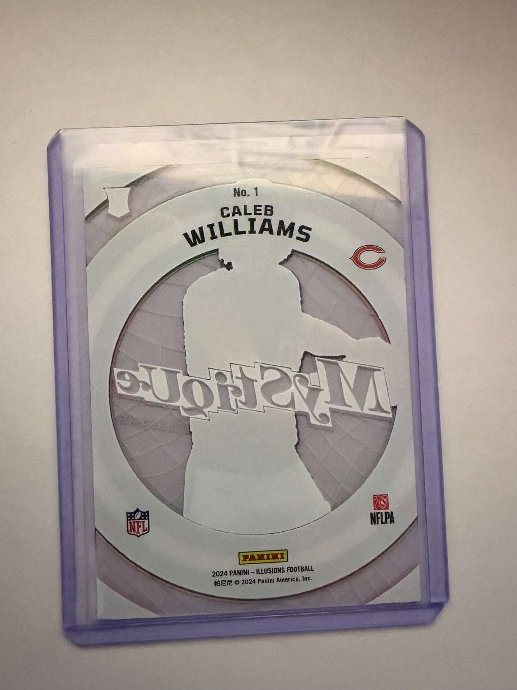 2024 Panini Prizm Draft Picks Caleb Williams “Mystic” Green – Chicago QB rookie insert parallel.