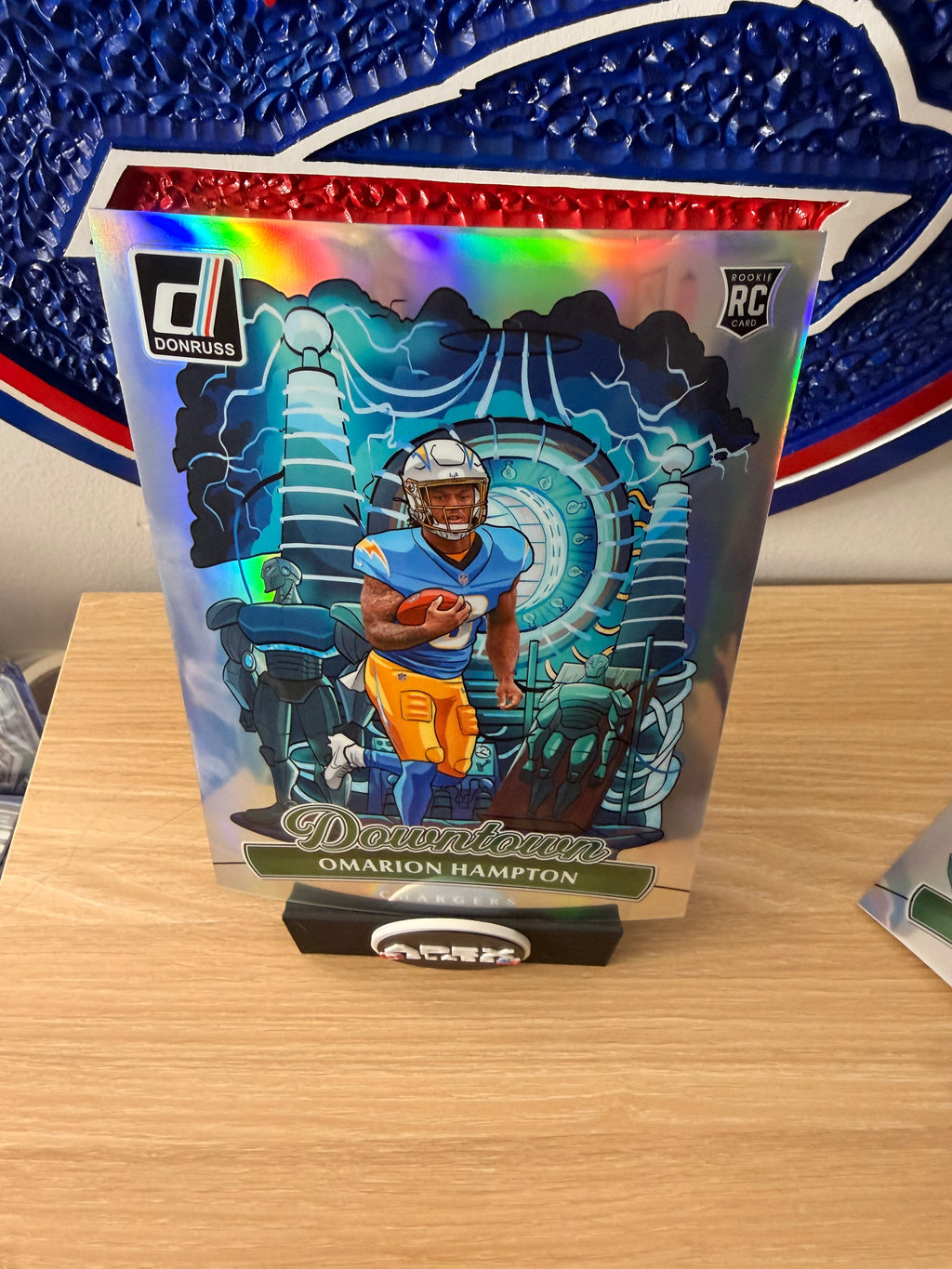 Omarion Hampton #16 Carte Rookie Jumbo Downtown (Légèrement pliée d'usine)