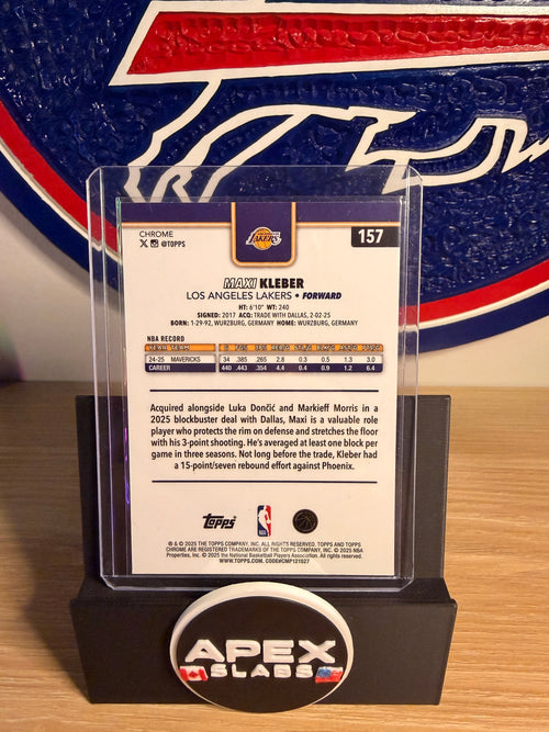 2025 Topps Chrome Maxi Kleber #157 Red White & Blue Refractor