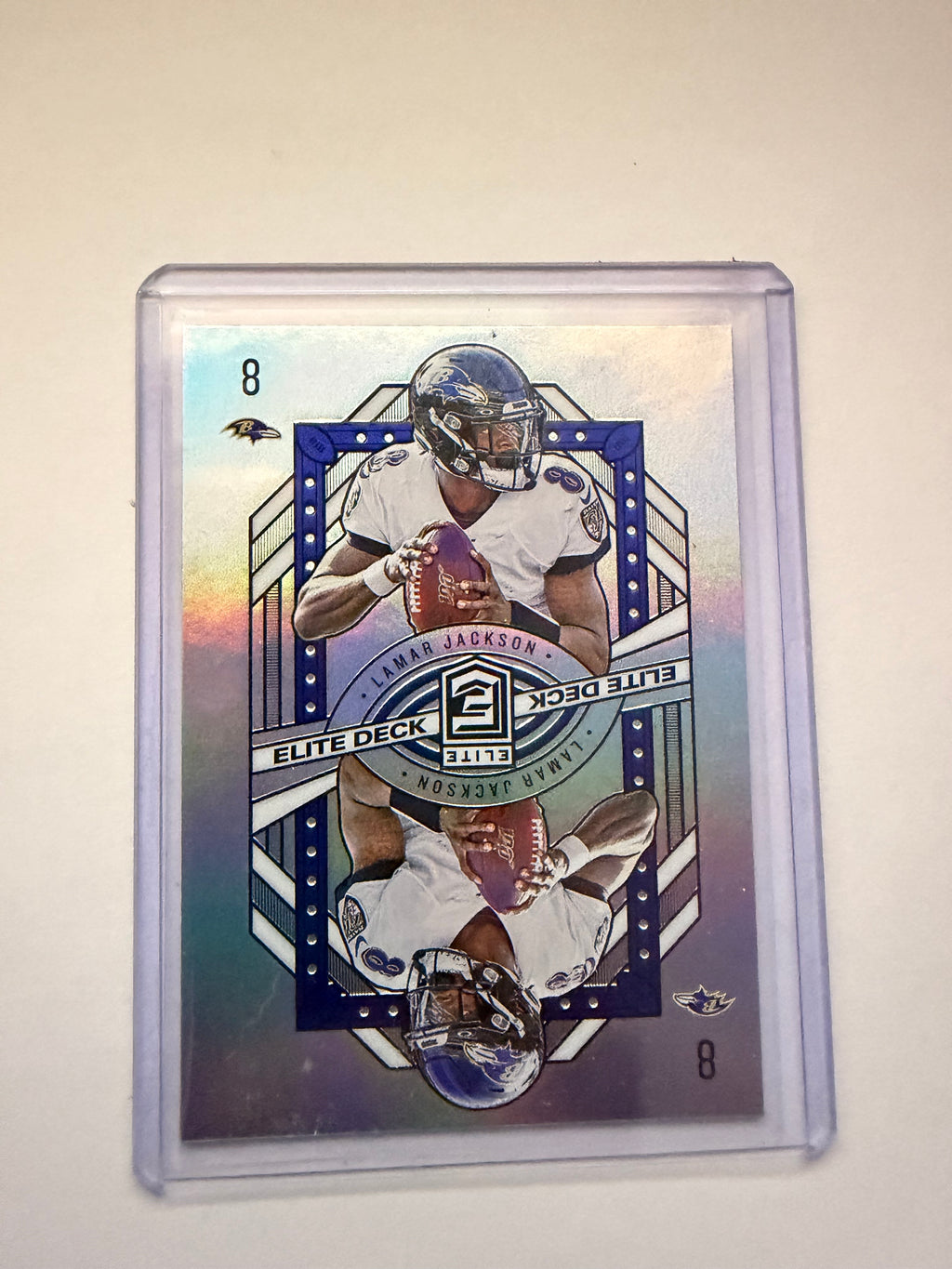 Lamar Jackson SILVER PRIZM Elite Deck CARD SP 2020 Elite Lamar Jackson SP RAVENS