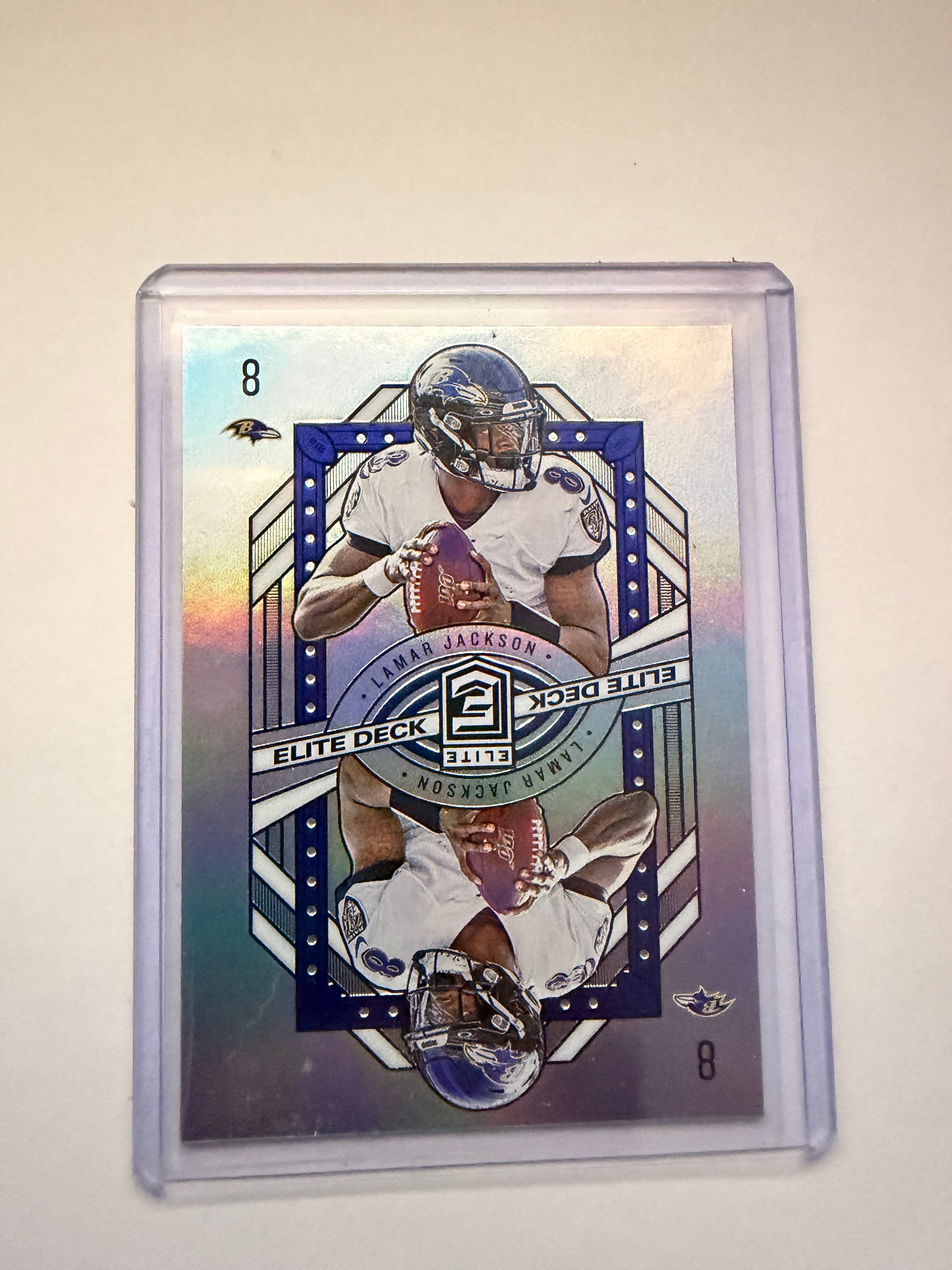 Lamar Jackson SILVER PRIZM Elite Deck CARD SP 2020 Elite Lamar Jackson SP RAVENS