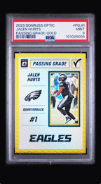 2023 Panini Donruss Jalen Hurts Optic Passing Grade Gold pop 1 PSA 9  /10
