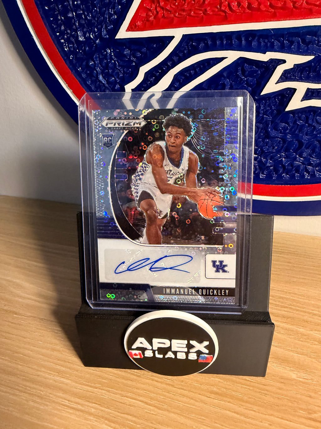 2020 Panini Prizm Draft Picks #PA-IQ Immanuel Quickley Rookie Auto Silver Prizm