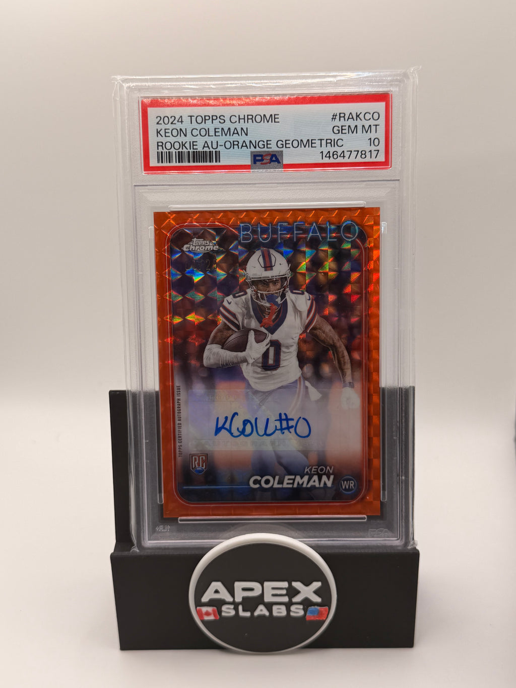 2024 Topps Chrome Rookie Autographs Variations Keon Coleman /25