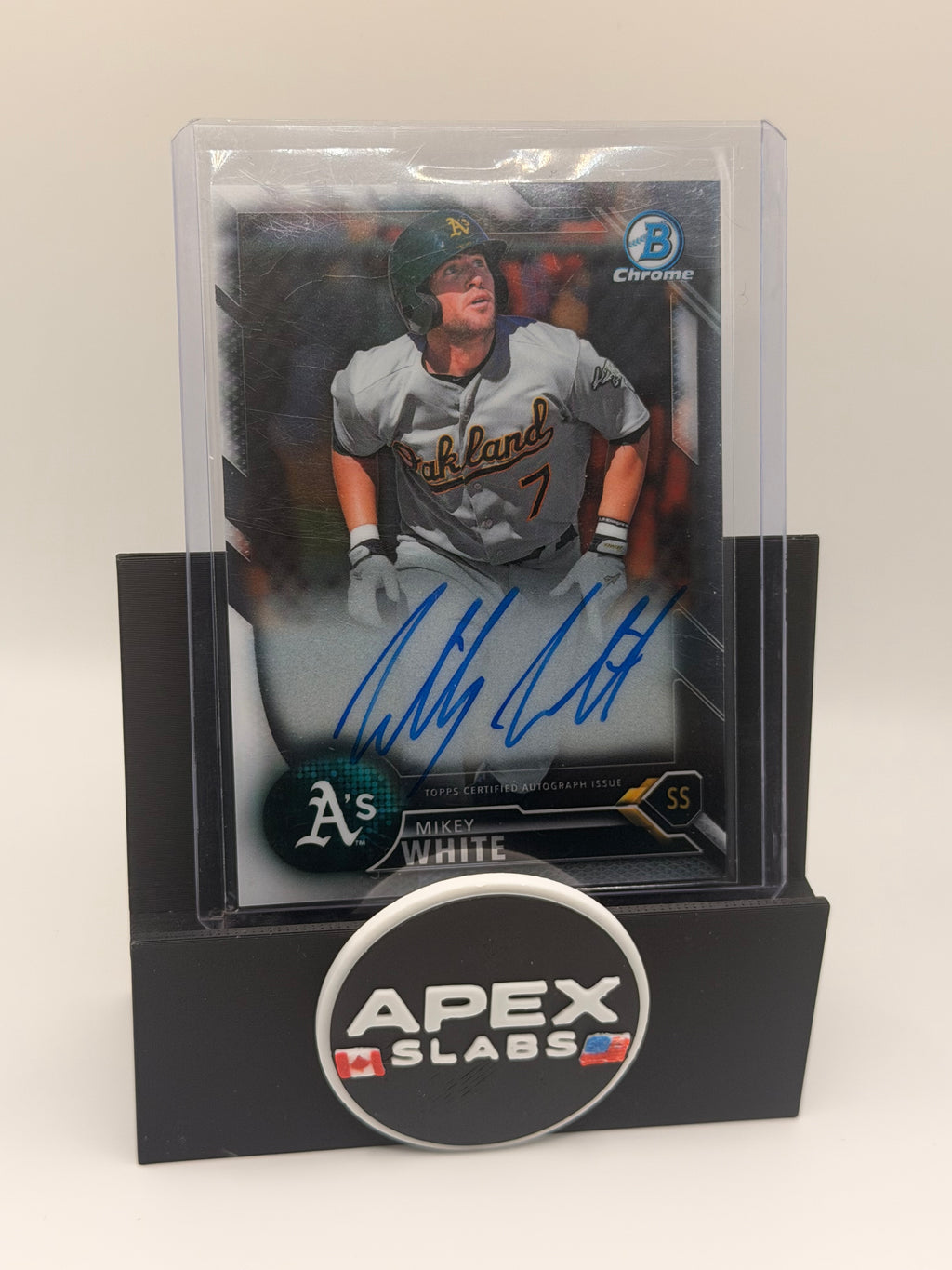 MIKEY WHITE 2016 BOWMAN CHROME BASEBALL AUTOGRAPH