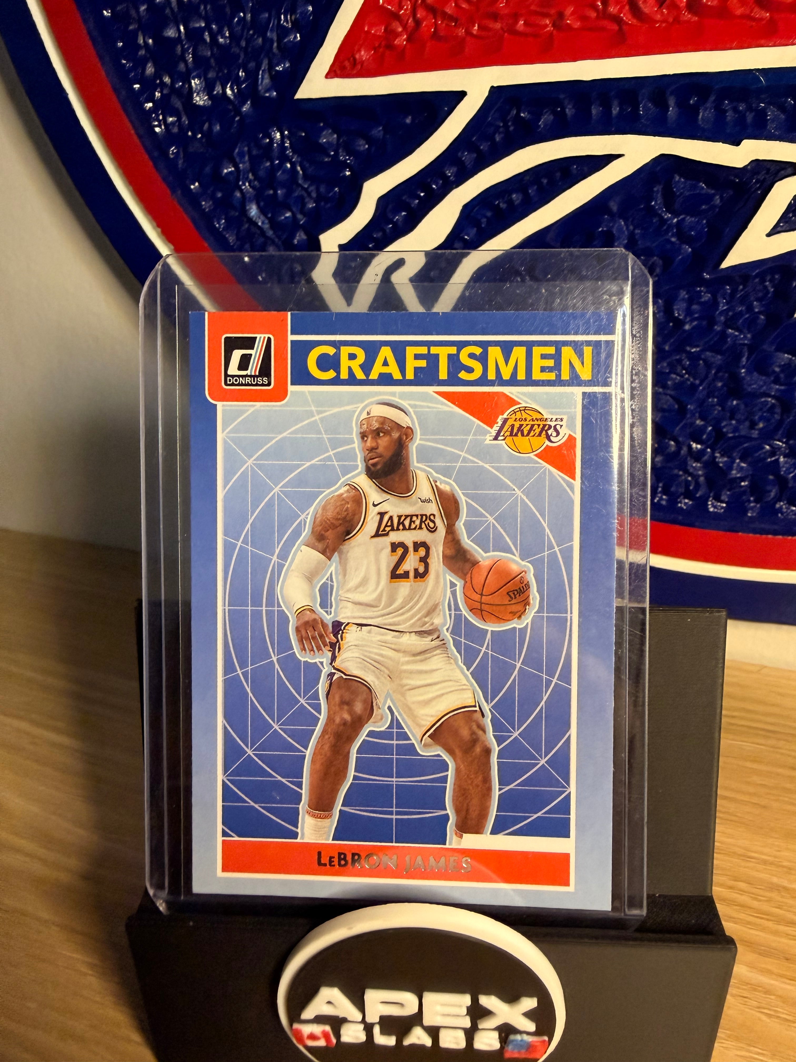 2020-21 Panini Donruss #10 LeBron James Craftsmen Lakers PWE