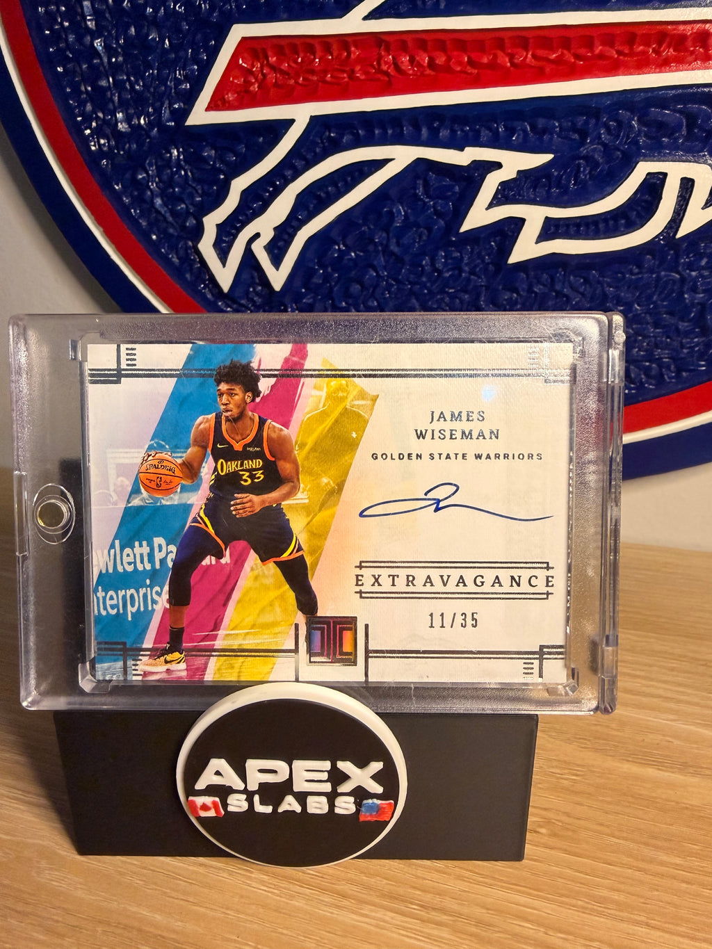 2021-22 Panini Impeccable James Wiseman Autographes Extravagance Auto #27/35 K122