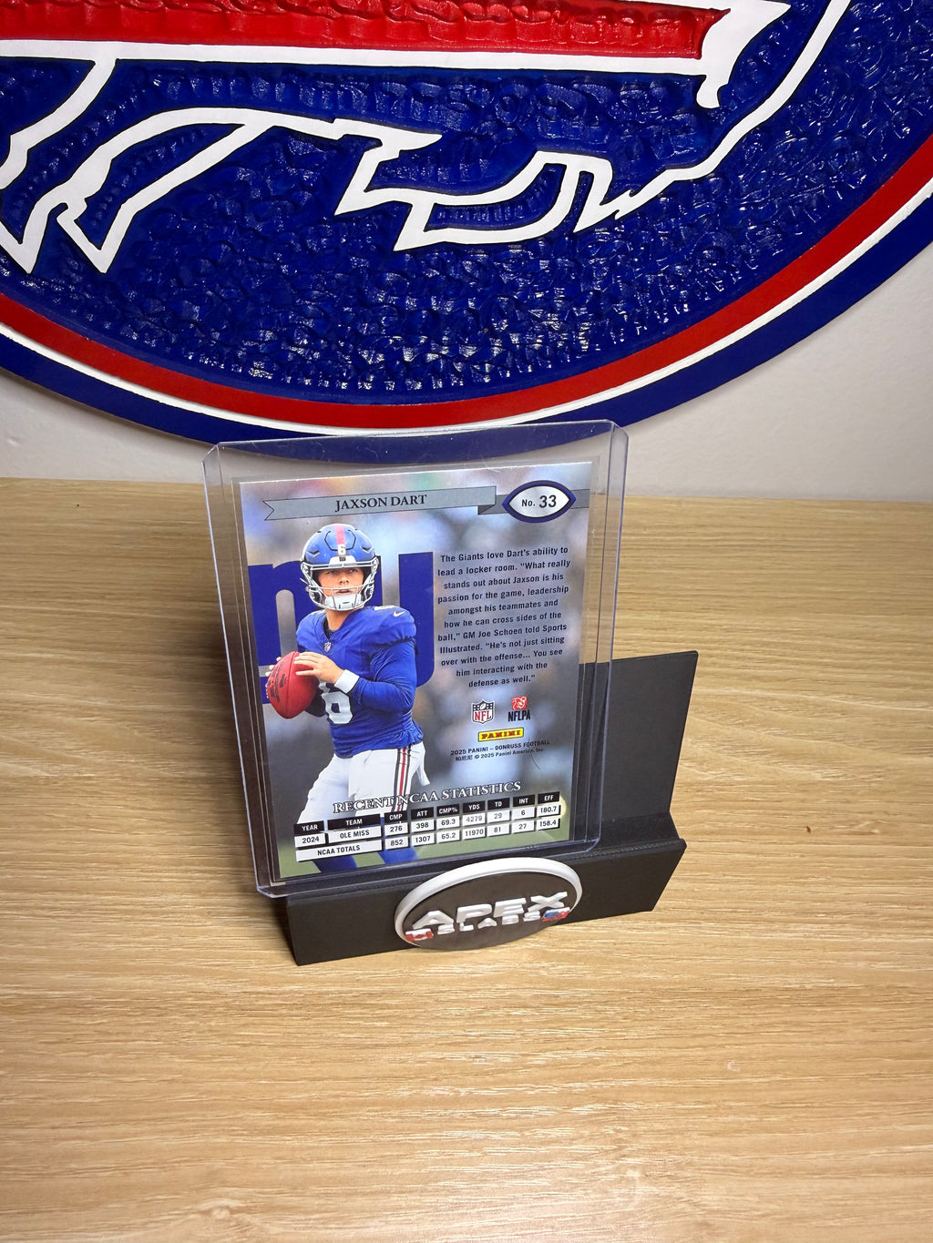 Jaxson Dart #33 – 2025 Donruss Football
