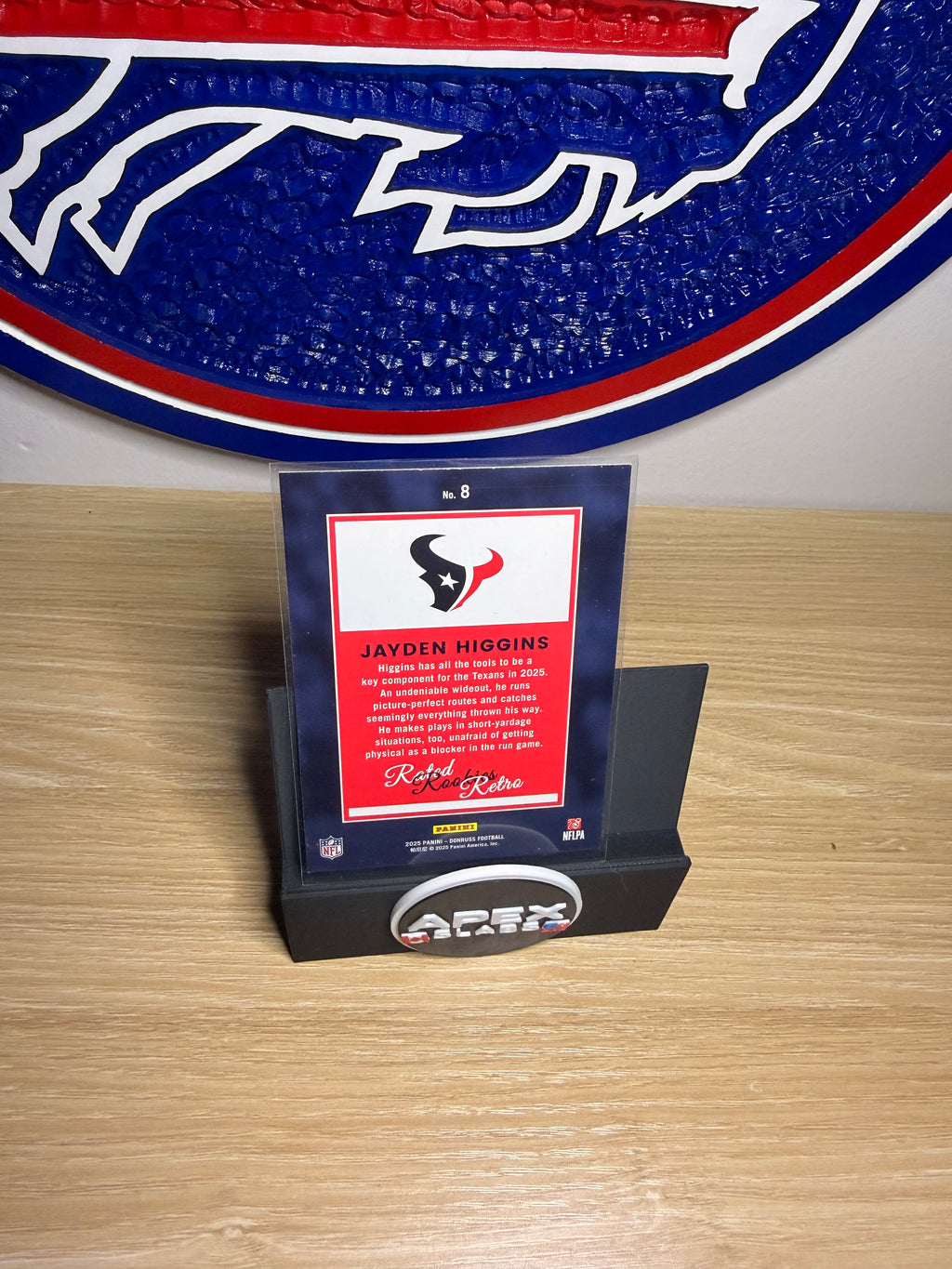 Jayden Higgins #8 – 2025 Donruss Rated Rookie