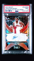 2024 Panini Select Rookie Jersey Autographs Jonathan Mogbo PSA 9