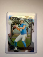 2024 Panini Select Justin Herbert Club Level – Los Angeles Chargers niveau de base.
