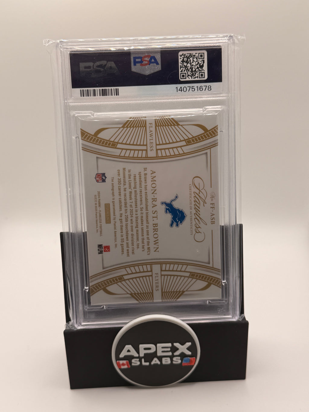 2024 Panini Flawless Flawless Flyers Autographs Amon-Ra St. Brown