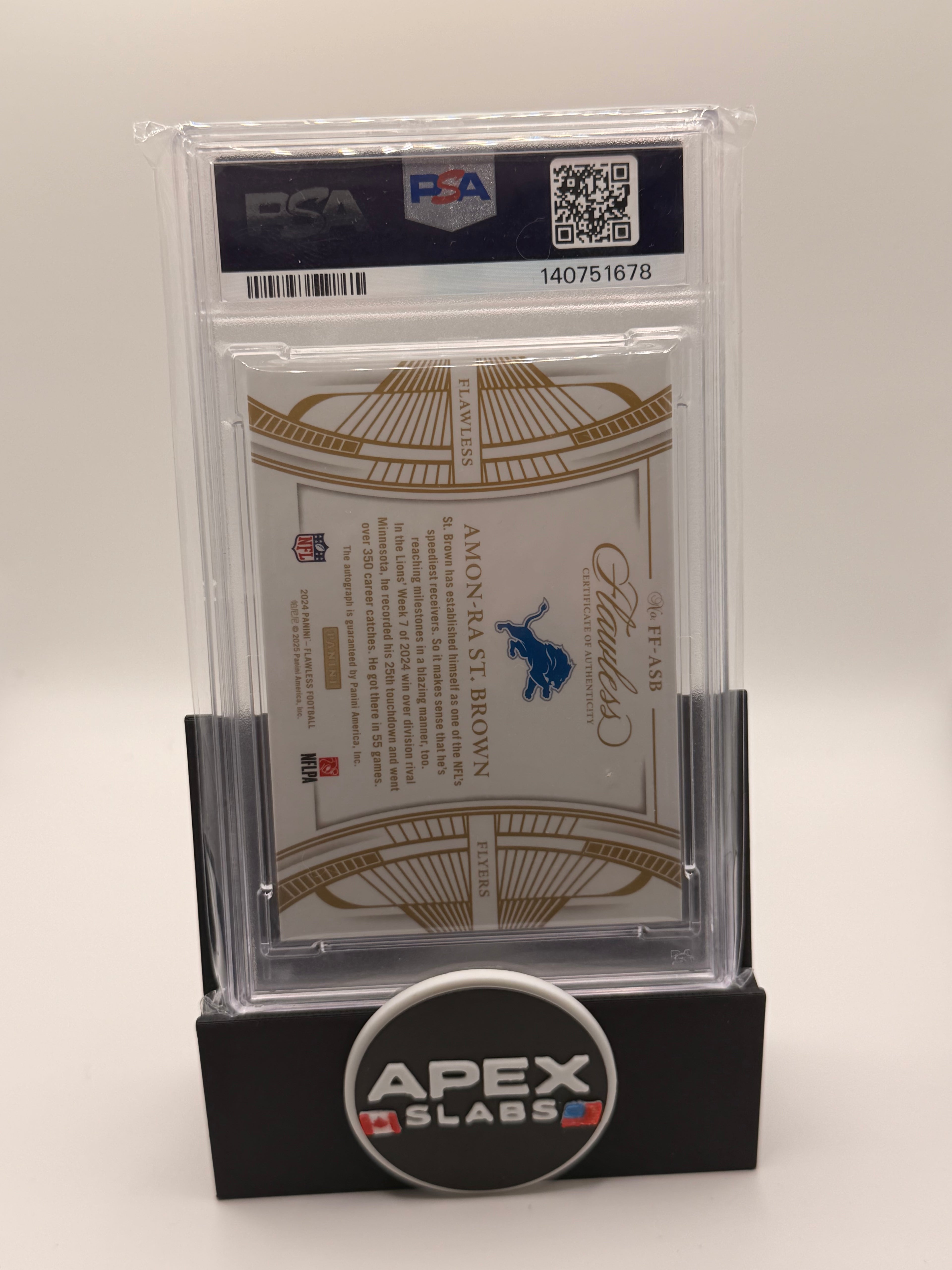 2024 Panini Flawless Flawless Flyers Autographs Amon-Ra St. Brown