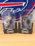 Adonai Mitchell Topps Chrome Rookie Relic et Jermaine Burton
