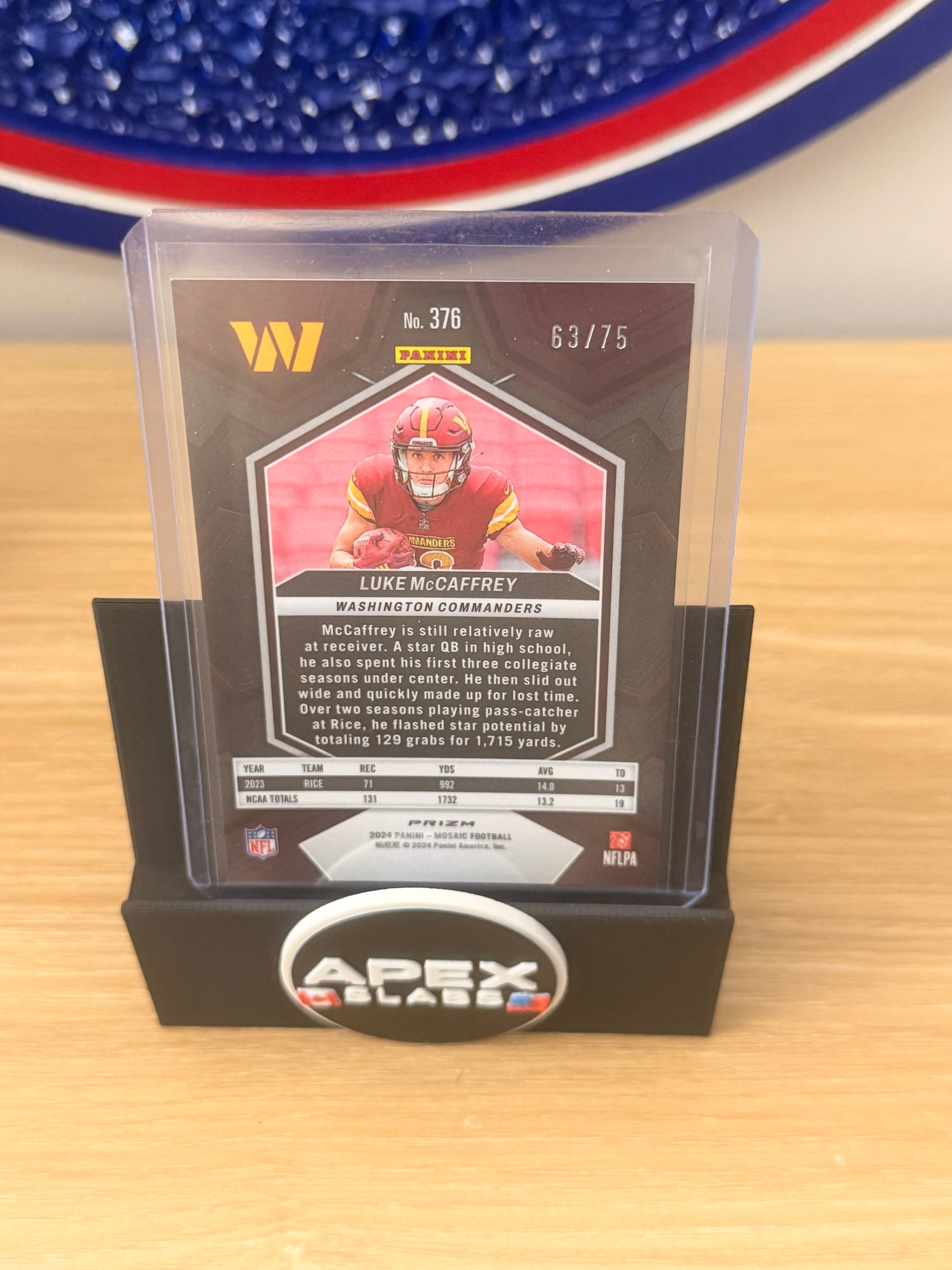 Luke McCaffrey /75 #376