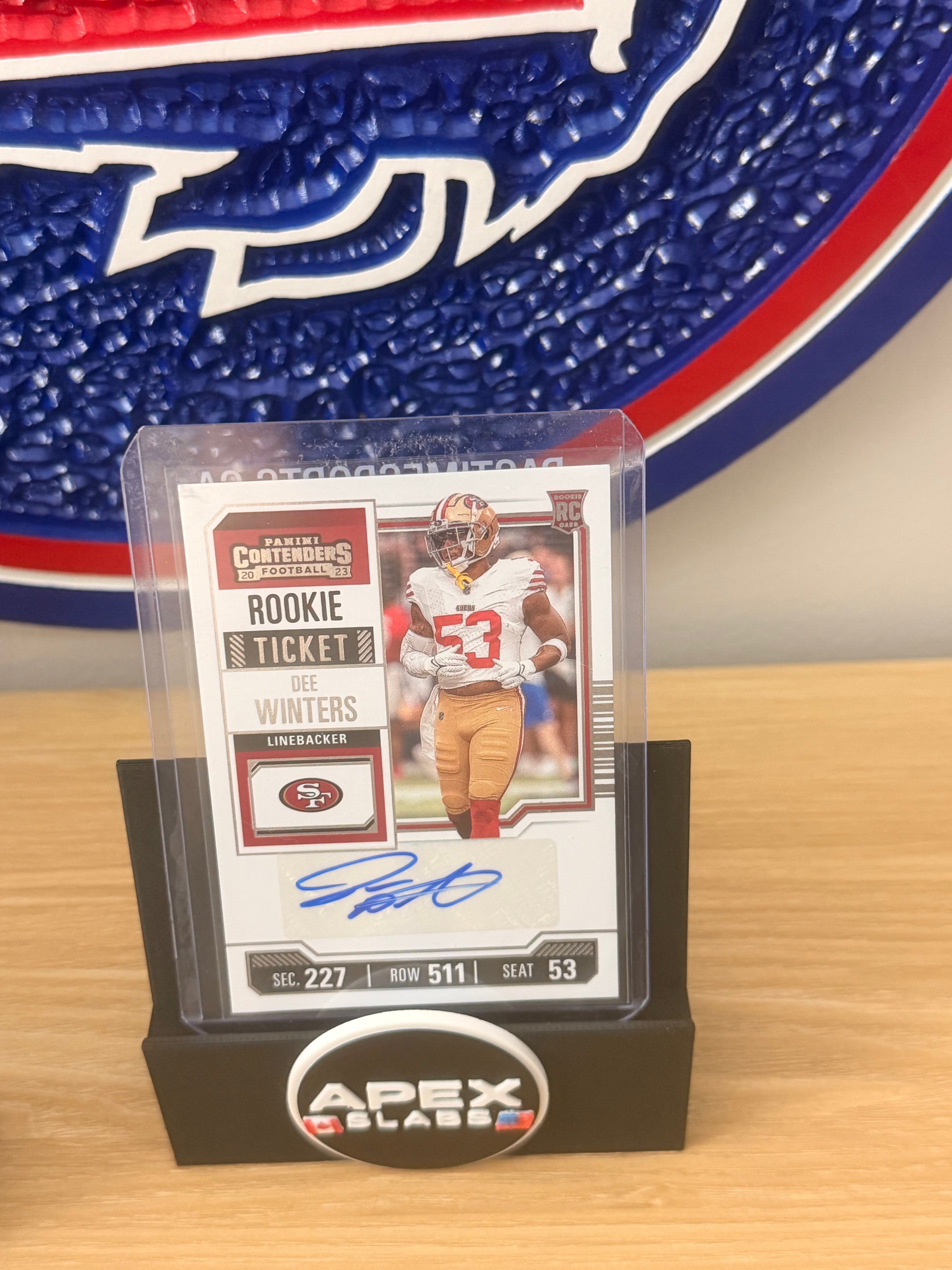 Carte autographe Rookie Ticket de Dee Winters (49ers) #283