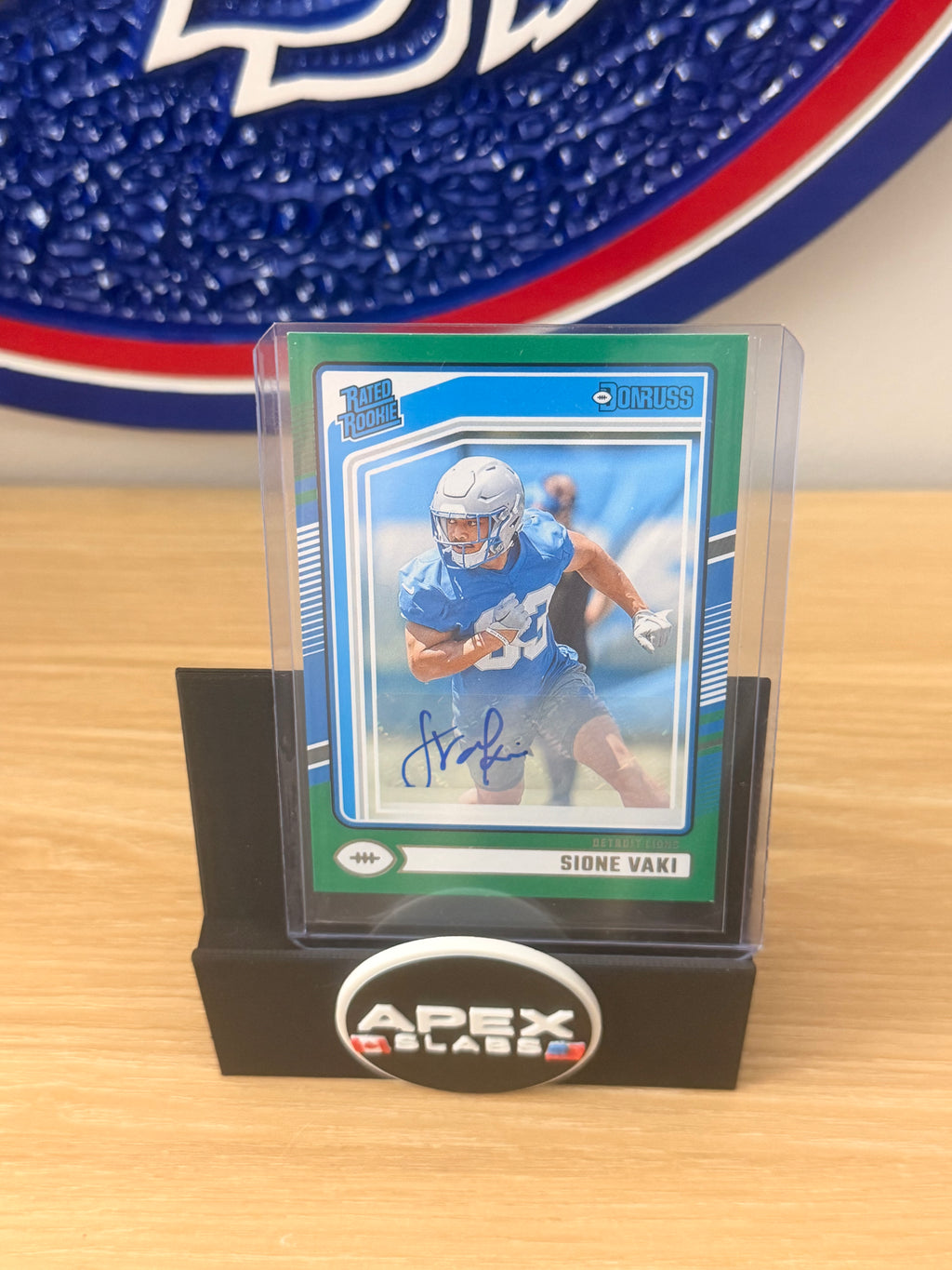 Sione Vaki Rated Rookie Auto (Lions) #332
