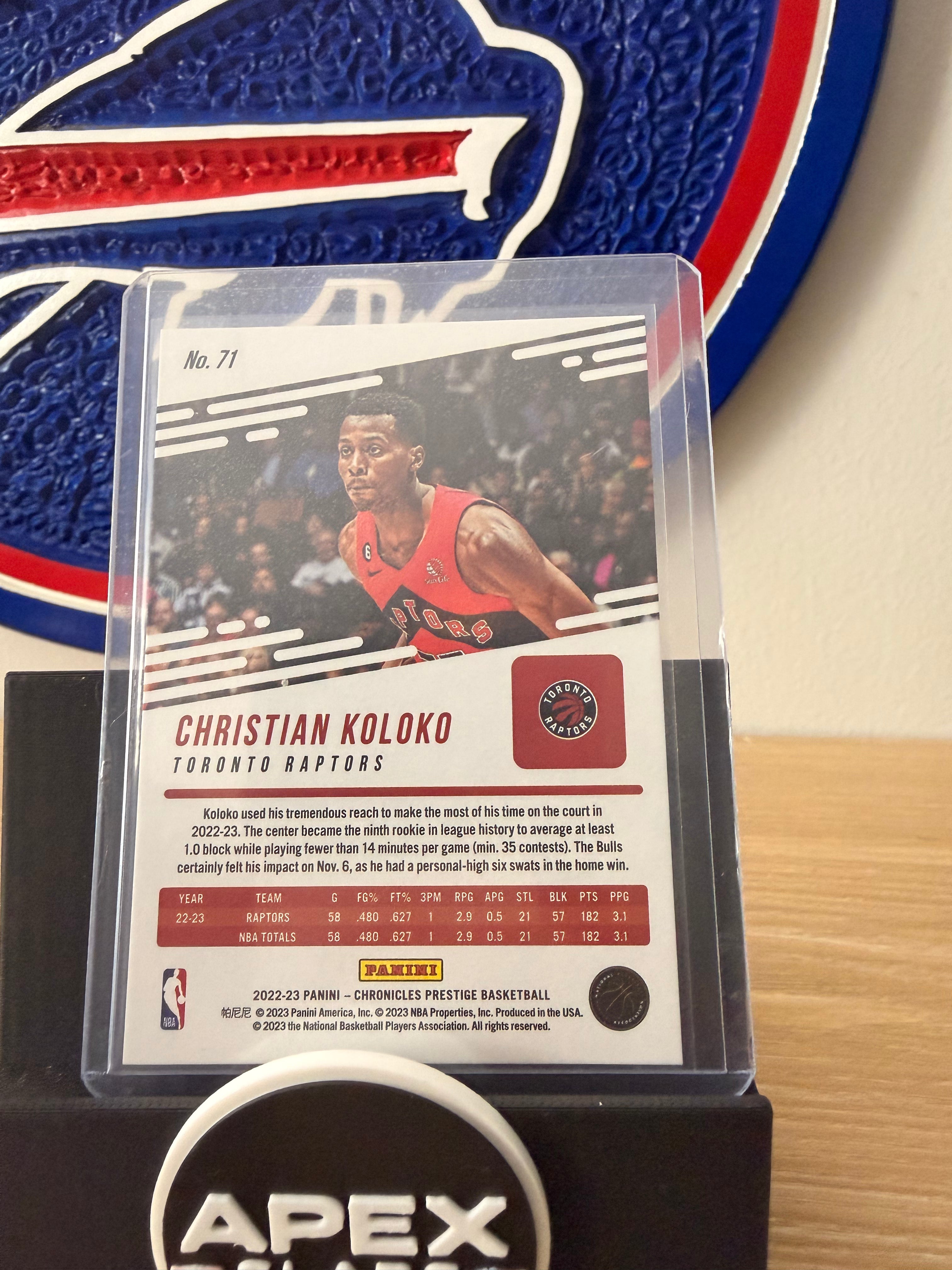 Christian Koloko #No. 71 /8
