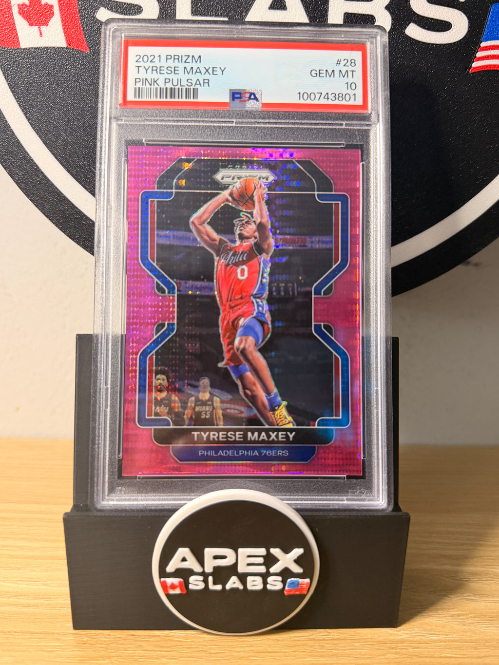 2021 Panini Prizm Tyrese Maxey #28 /42 PSA 10