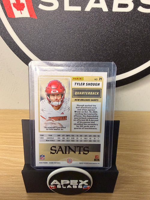 2025 Score Tyler shough #71 auto