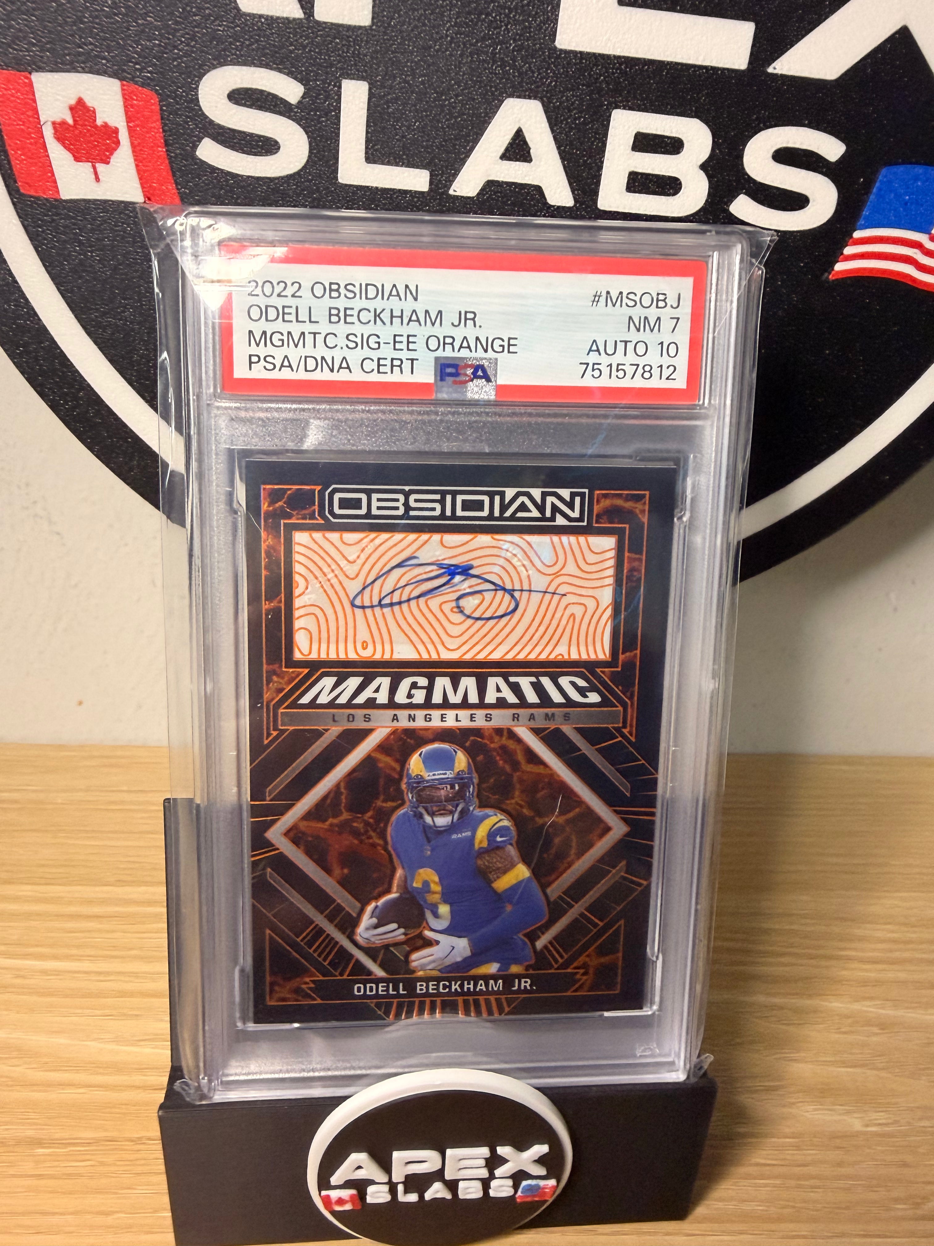 2022 Panini Obsidian Magmatic Signatures Odell Beckham Jr. #MSOBJ /50
