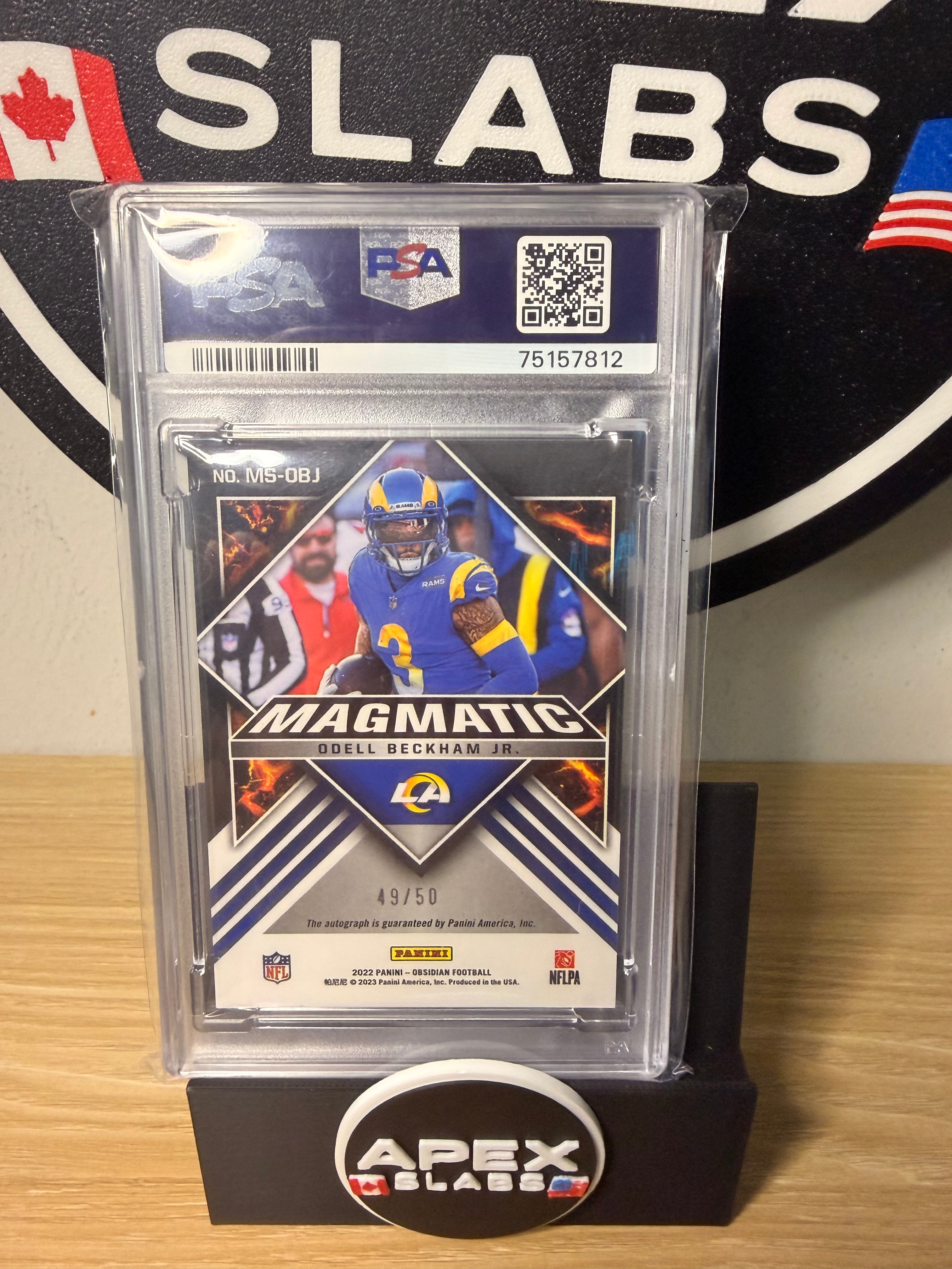 2022 Panini Obsidian Magmatic Signatures Odell Beckham Jr. #MSOBJ /50