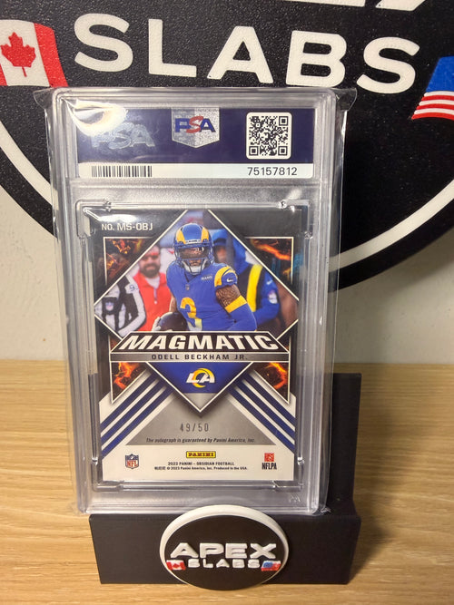2022 Panini Obsidian Magmatic Signatures Odell Beckham Jr. #MSOBJ /50