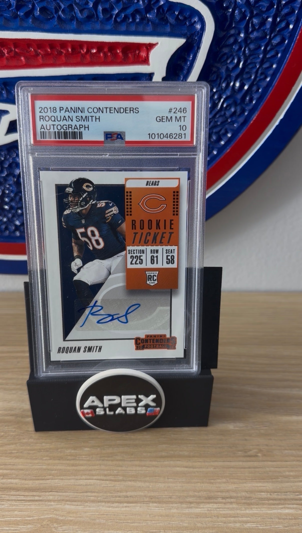 2018 Panini Contenders Roquan Smith Rookie Ticket Auto