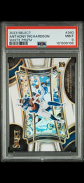 Anthony Richardson 2023 Panini Select #340 White Prizm /35 Rookie Card PSA 9