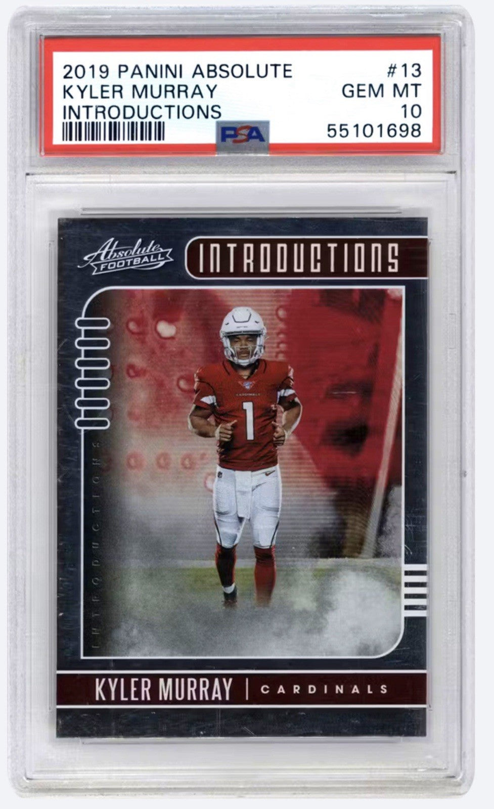 2019 Kyler Murray Absolute Introduction Rookie Gem Mint 10 #I3