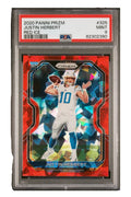 2020 Panini Prizm Red Ice #325 Justin Herbert RC Rookie | Los Angeles Chargers